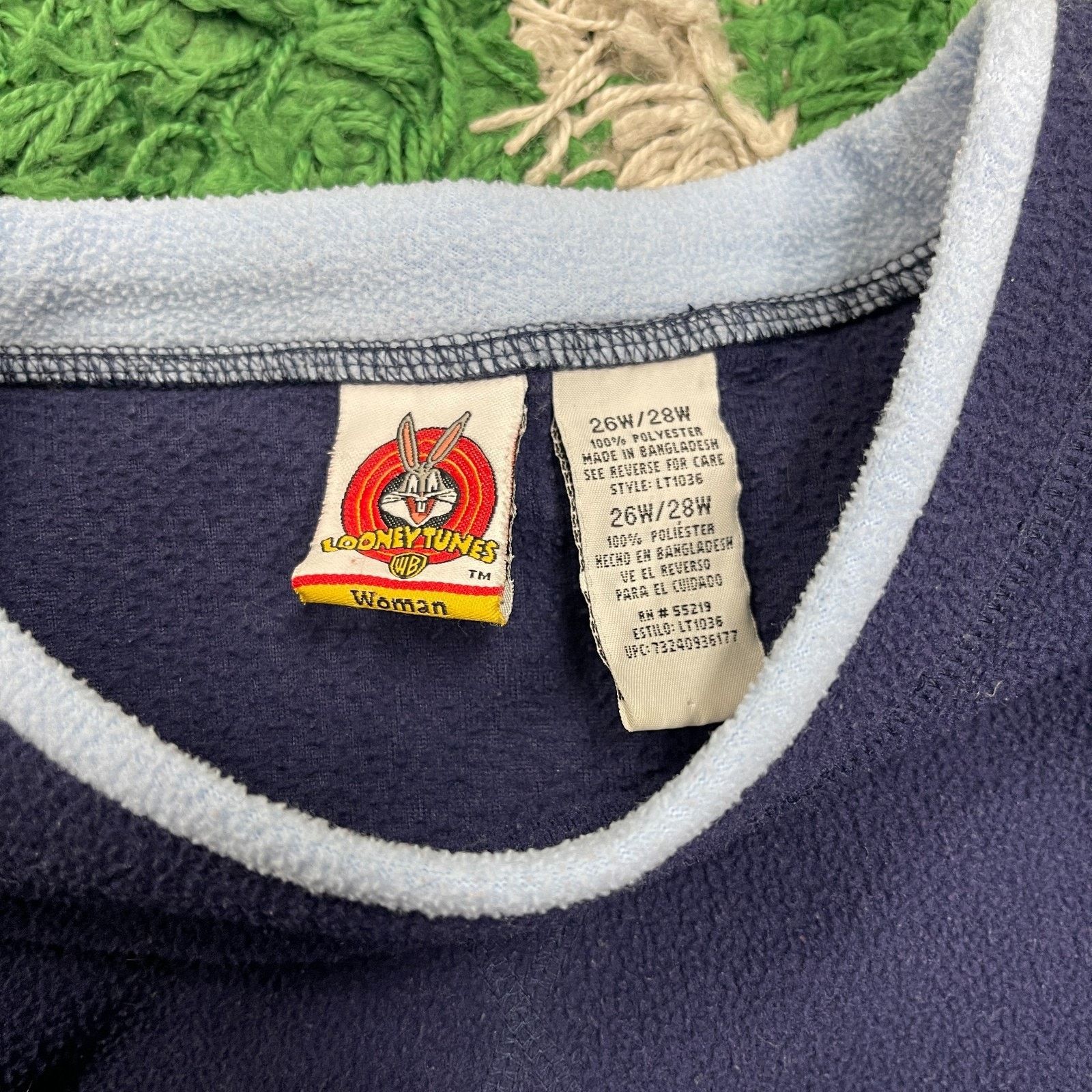 Vintage × Warner Bros Looney Tunes Tweety Bird 2 Cute 4 U fleece sweater 26W Size XL / US 12-14 / IT 48-50 - 8 Thumbnail