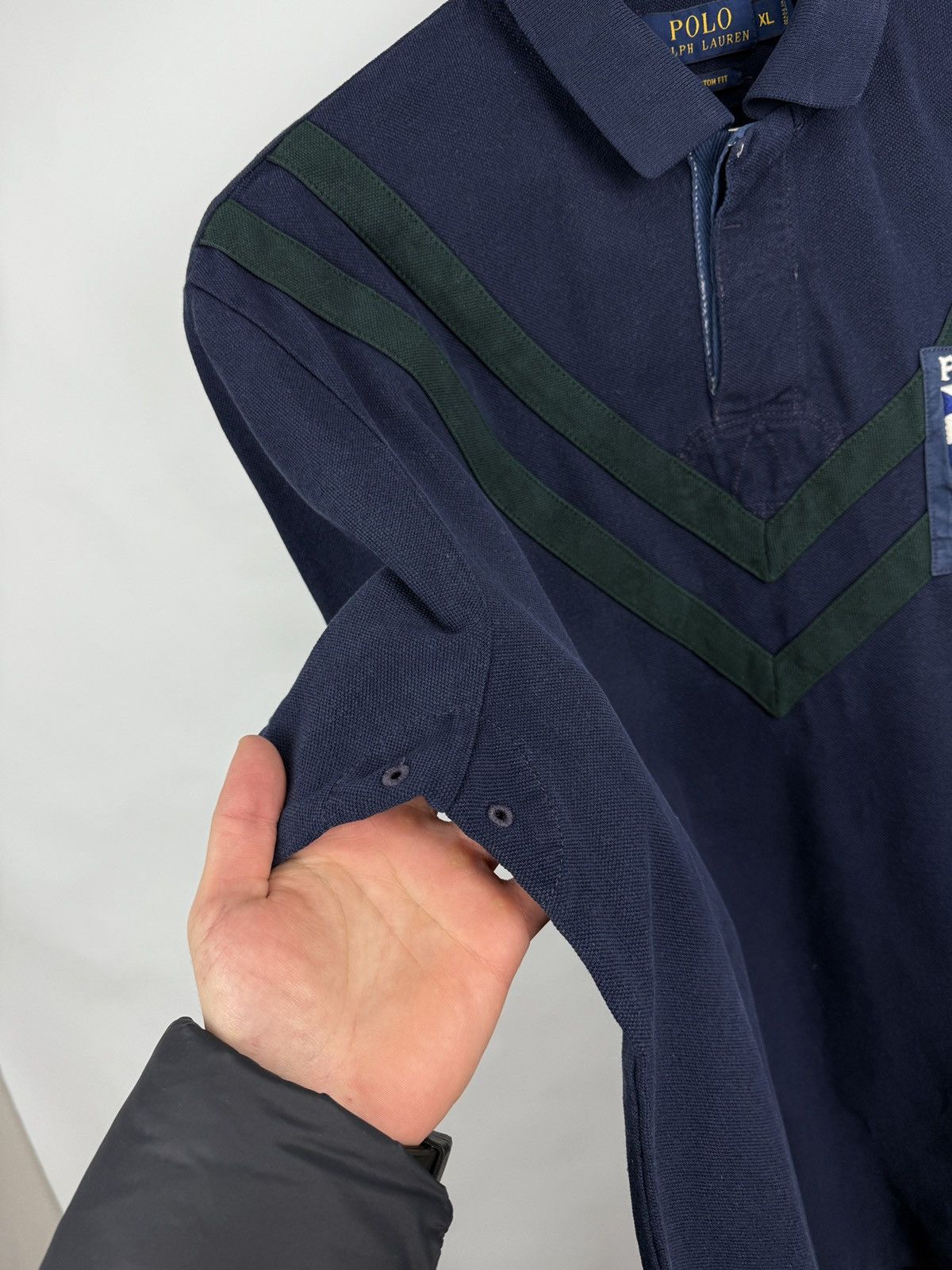Polo Ralph Lauren 🇬🇧🏉 Polo Ralph Lauren 1967 Rugby Custom Fit Polo Chief Keef Size US XL / EU 56 / 4 - 5 Thumbnail