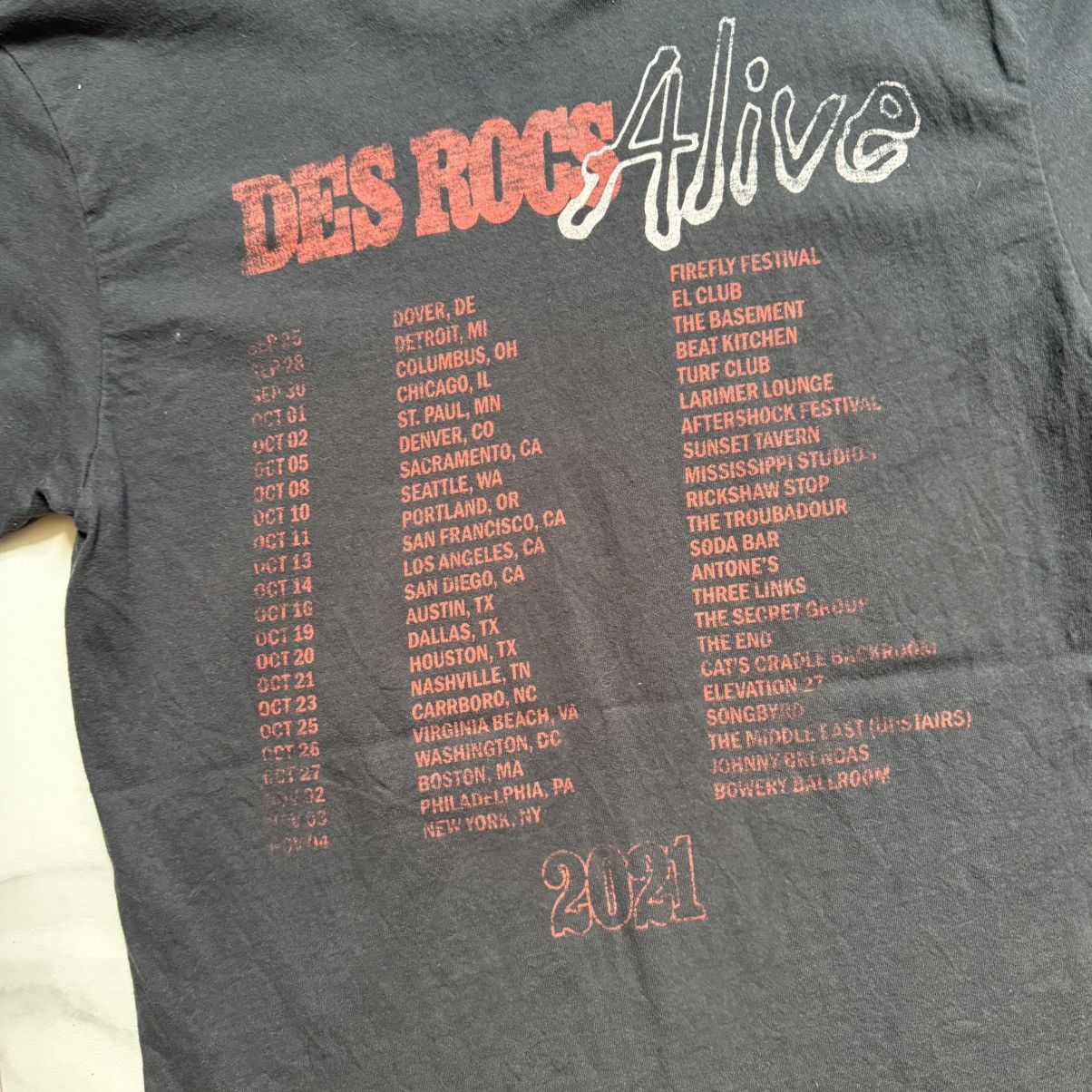 Next Level Apparel Des Rocs Alive 2021 Tour T-Shirt Size US S / EU 44-46 / 1 - 6 Thumbnail