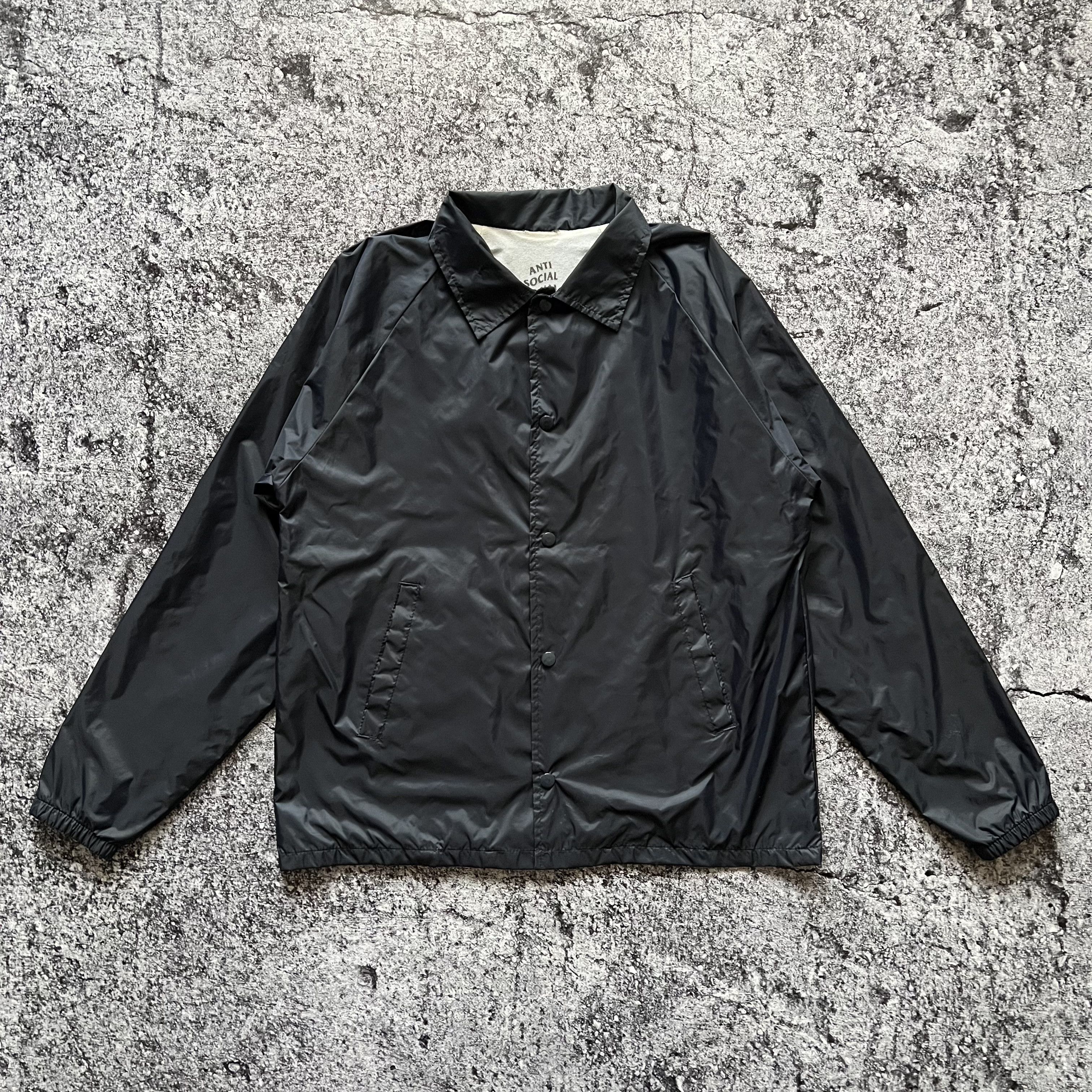 Anti Social Social Club Coach Jacket Big Logo Size M
