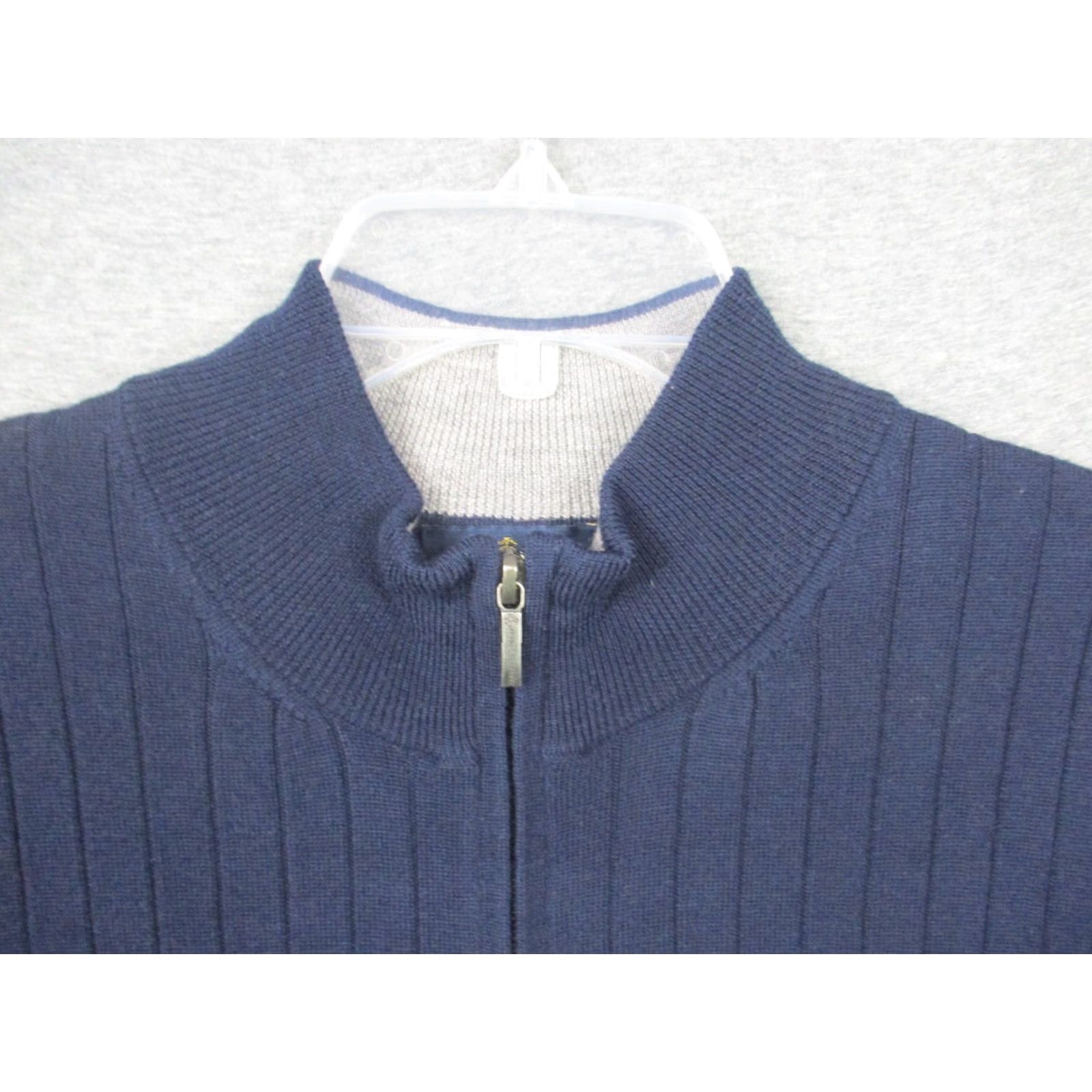 Brooks Brothers Brooks Brothers Wool Sweater Vest Ribbed Medium Navy 1/4 Zip Golf Wool Vest Navy 90s Mens M Size US M / EU 48-50 / 2 - 2 Thumbnail