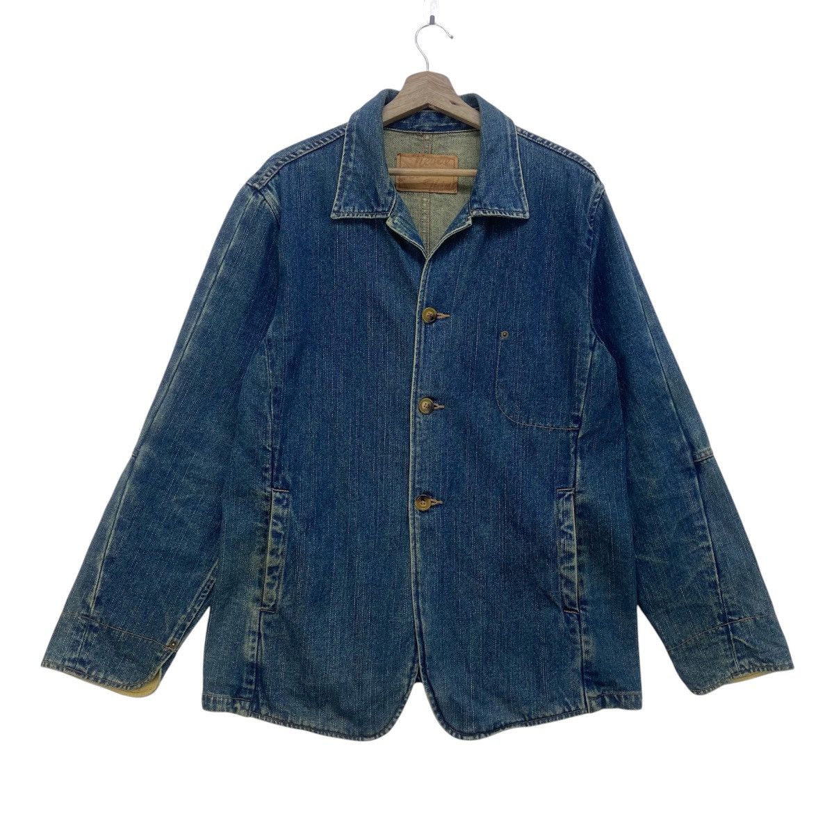 Japanese Brand Japanese Brand Never Seen Thing Denim Jacket Size US M / EU 48-50 / 2 - 1 Thumbnail