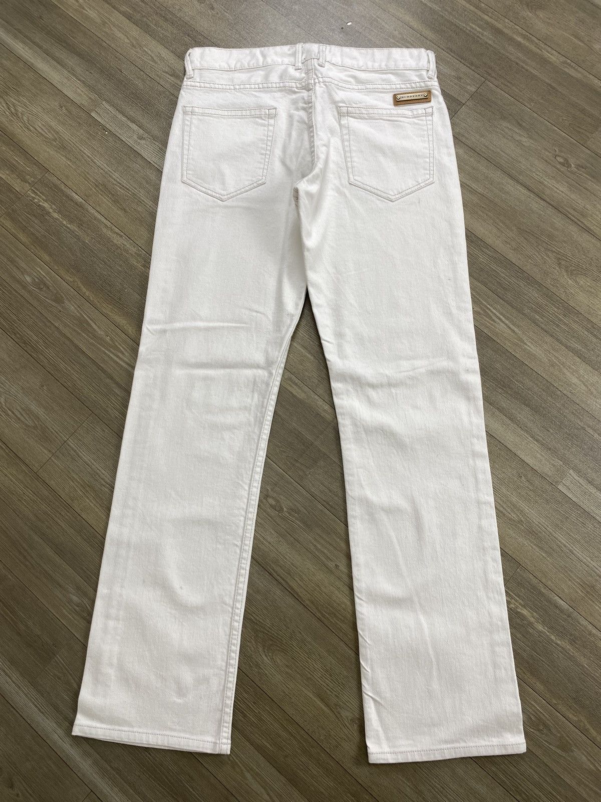 Burberry Vintage Burberry London White Straight Jeans Luxury Size US 30 / EU 46 - 16 Thumbnail
