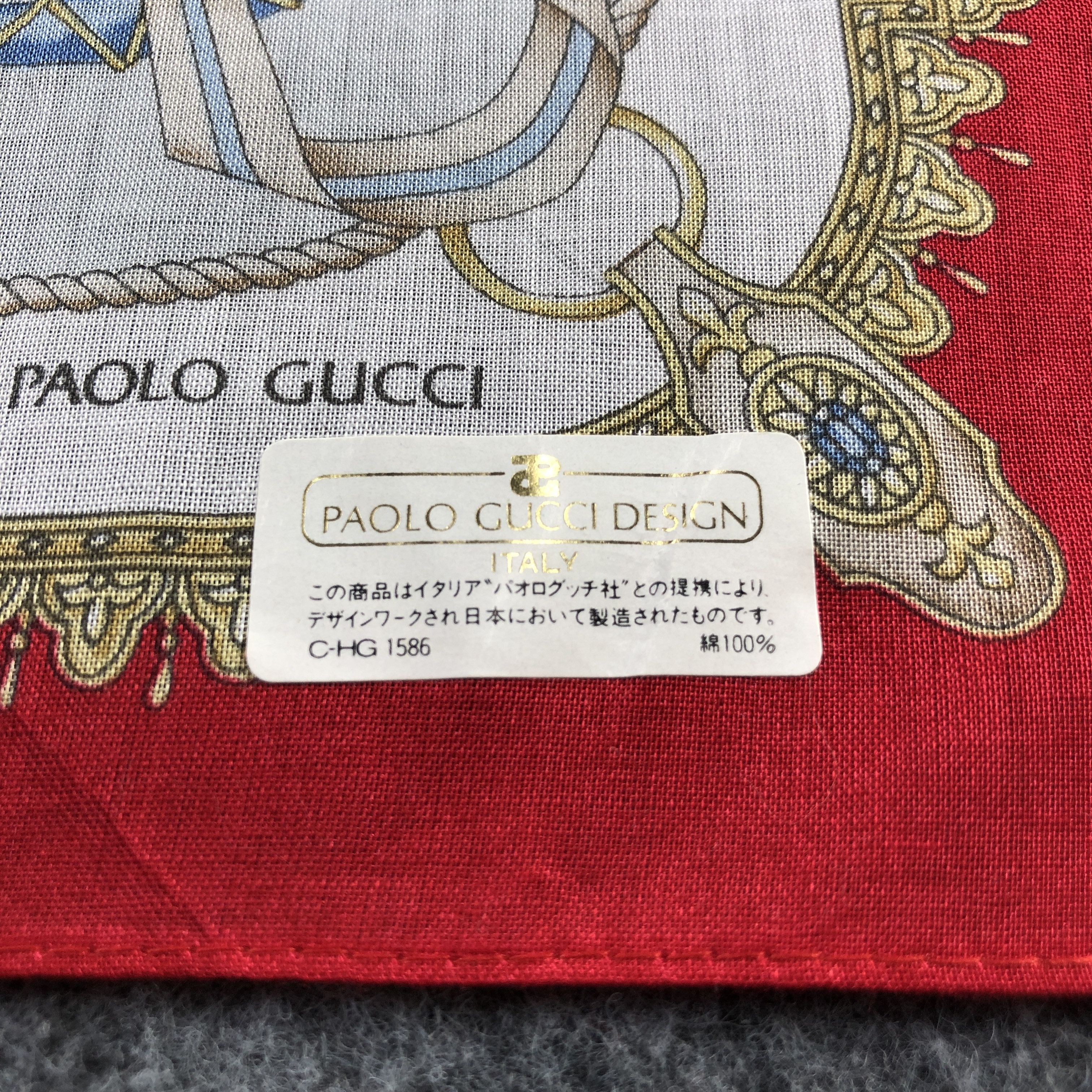Paolo Gucci Paolo Gucci Handkerchief Neckerchief Bandana H2513 Size ONE SIZE - 4 Thumbnail