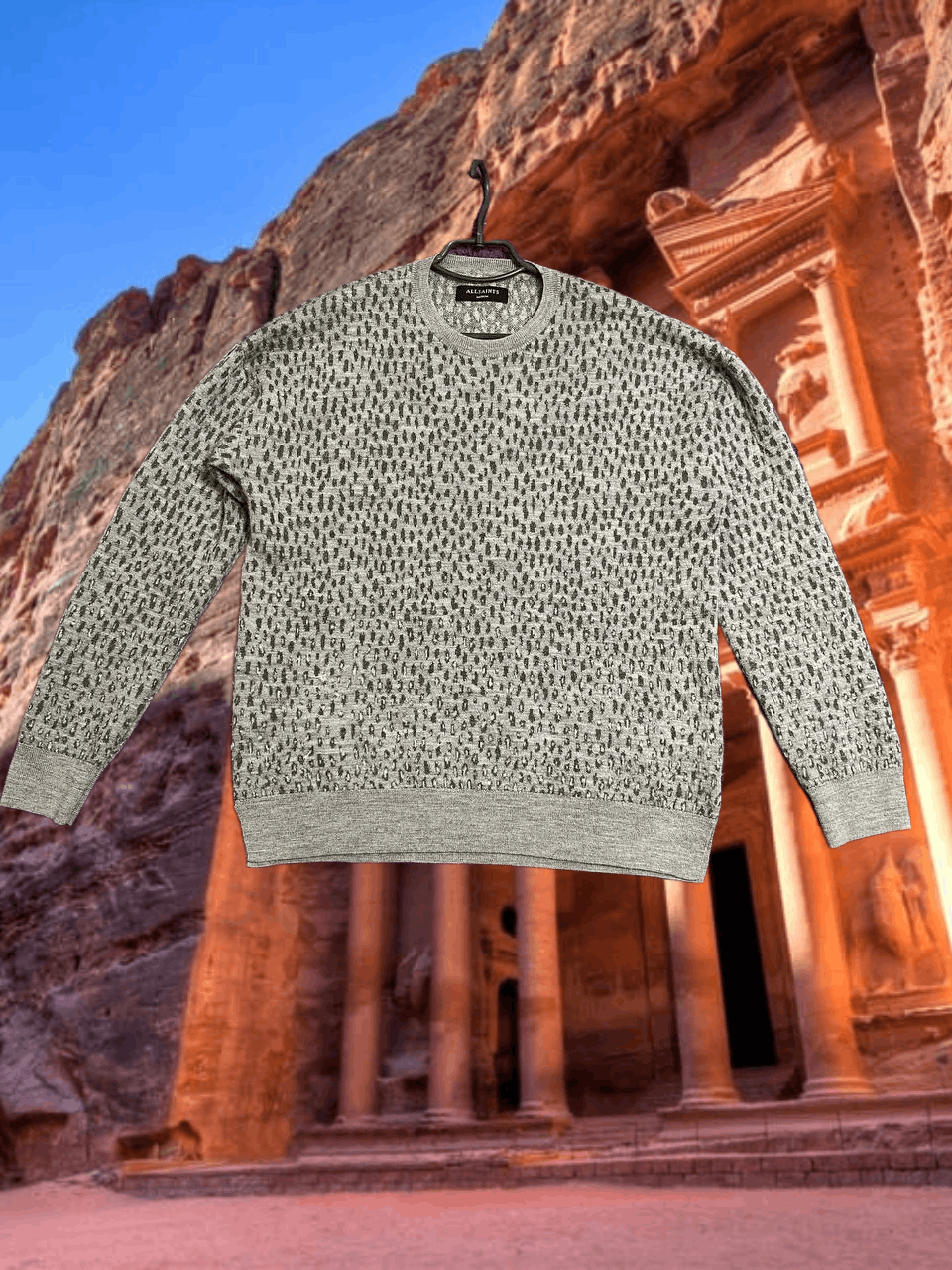 Allsaints Y2K Vintage print Sweaters gray Allsaints streetwear size M Size US M / EU 48-50 / 2 - 1 Thumbnail
