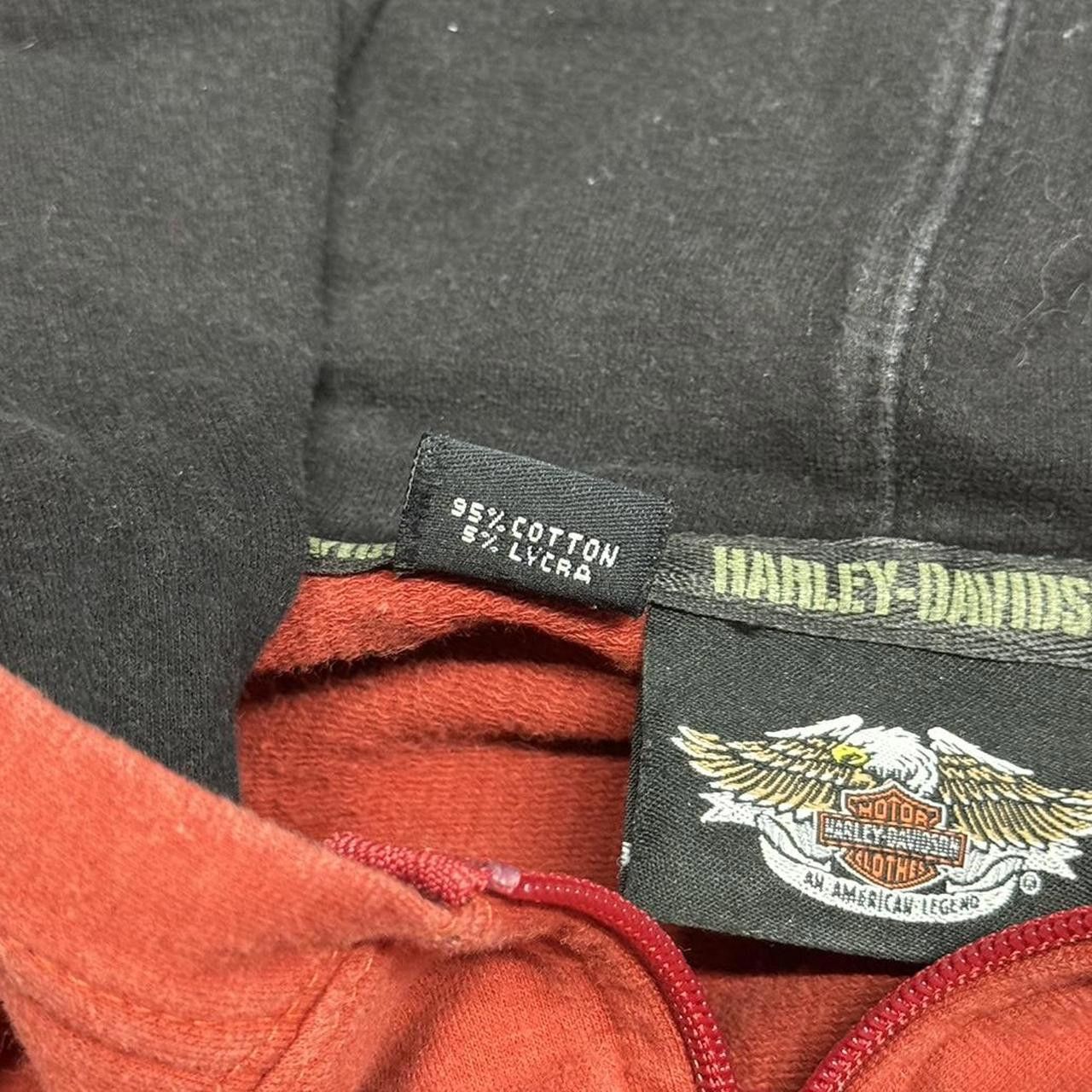 Harley Davidson × Vintage Vintage Y2K Harley Davidson Zip Up Hoodie Size US S / EU 44-46 / 1 - 7 Thumbnail