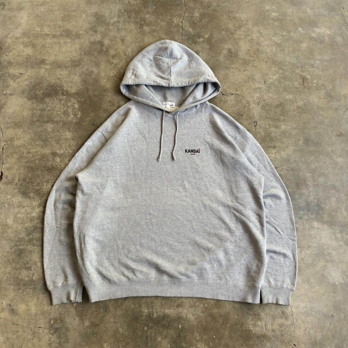Kansai Yamamoto 🇯🇵 2000s Kansai Yamamoto Japan Big Logo Font Hoodie Grey Size US XXL / EU 58 / 5 - 4 Thumbnail