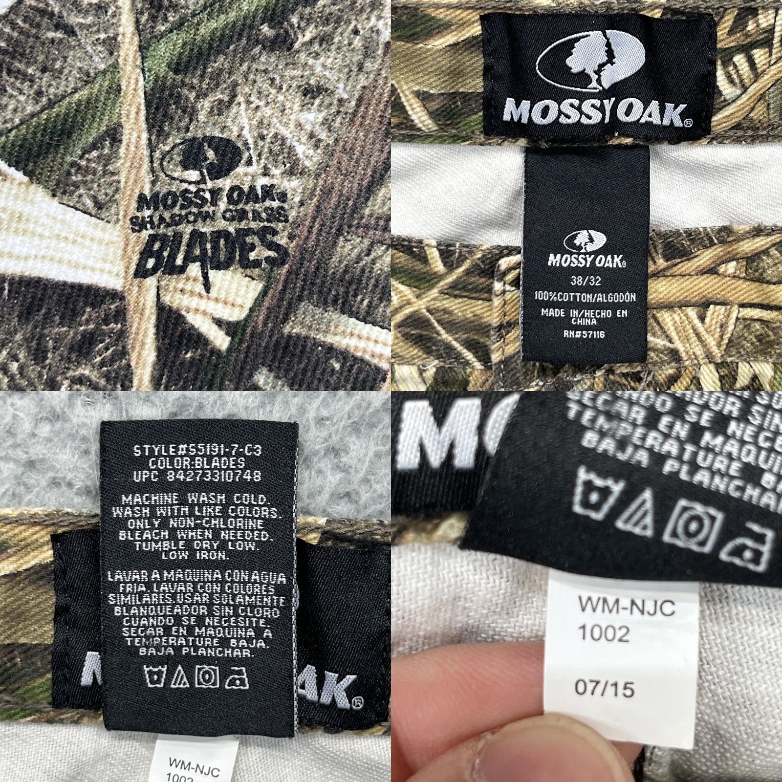 Vintage Mossy Oak Pants Mens 38x31 Shadow Grass Blades Camo Denim Hunting Outdoor Pants Mens 38 Shadow Grass Blades Camouflage 5-Pocket Denim Workwear Mens Size US 38 / EU 54 - 10 Thumbnail