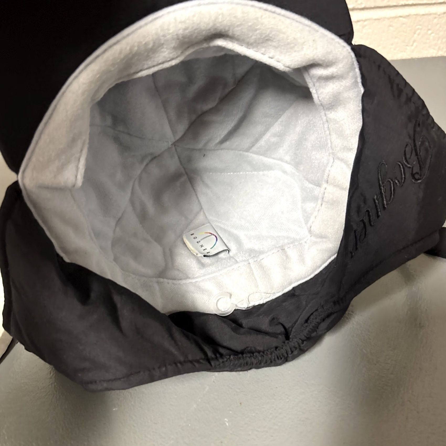 Bogner Bogner Womens Baseball Cap Hat Nylon Tie Back Black Size Medium Size ONE SIZE - 5 Thumbnail