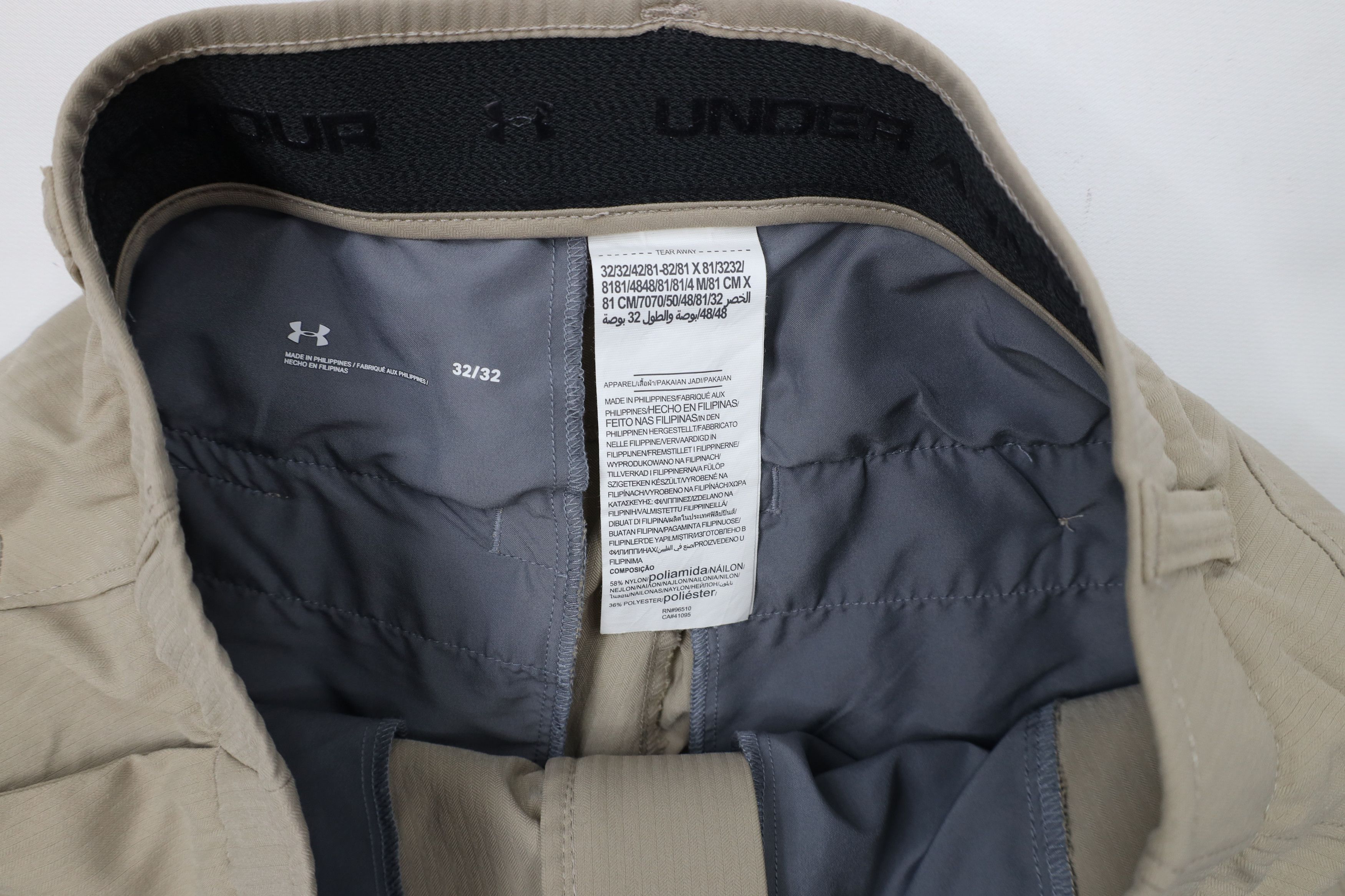 Under Armour × Vintage Under Armour Herringbone UA Showdown Golf Pants Beige Size US 32 / EU 48 - 9 Thumbnail