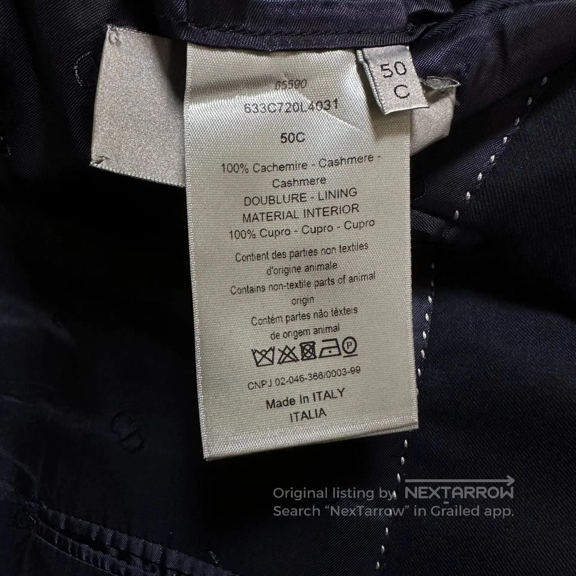 Dior Dior Navy Cashmere Suit Set. Size US L / EU 52-54 / 3 - 6 Thumbnail
