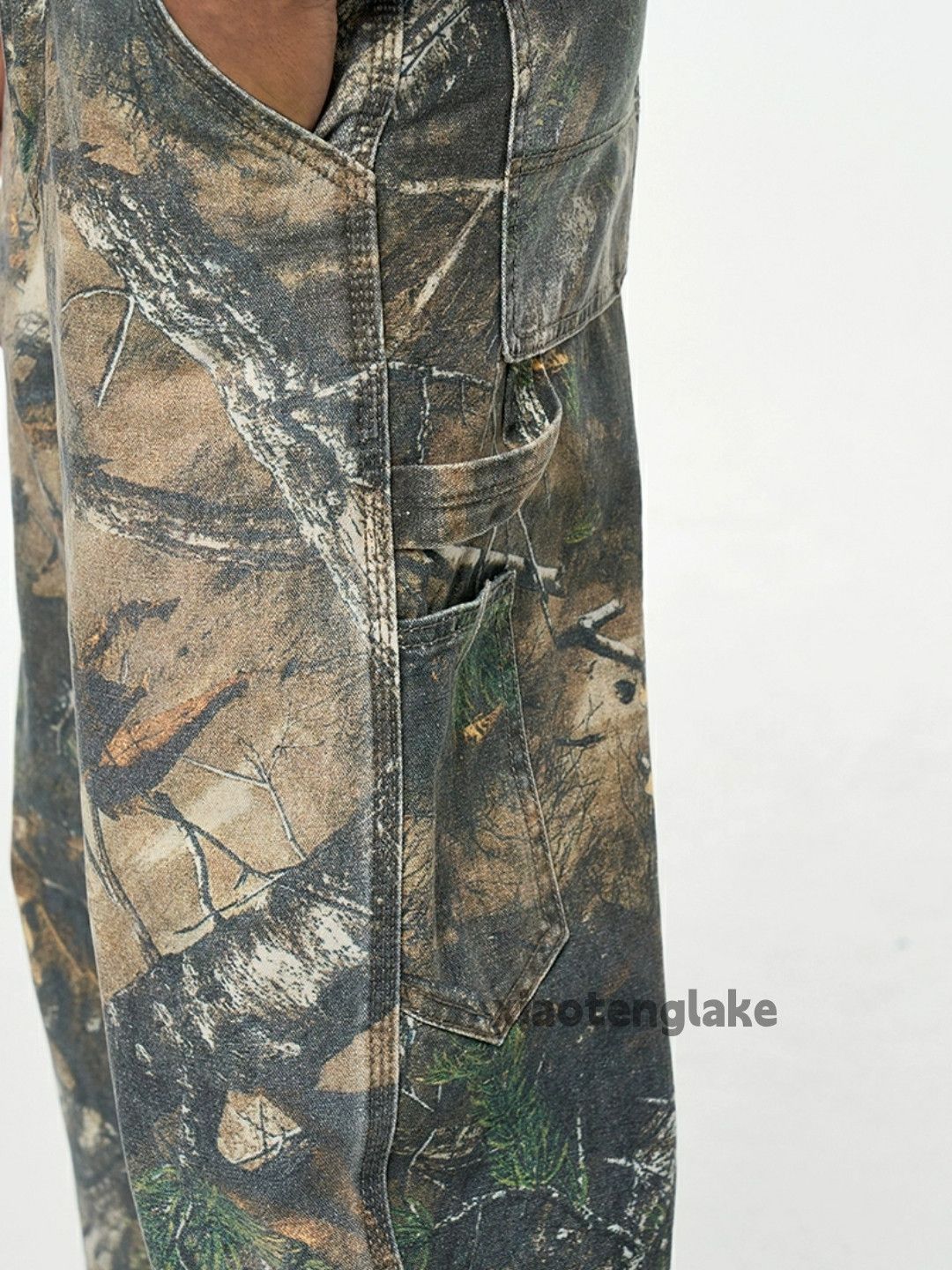Designer × Japanese Brand × Vintage Unisex washed faded full pattern hiphop carpenter pants Size US 36 / EU 52 - 7 Thumbnail