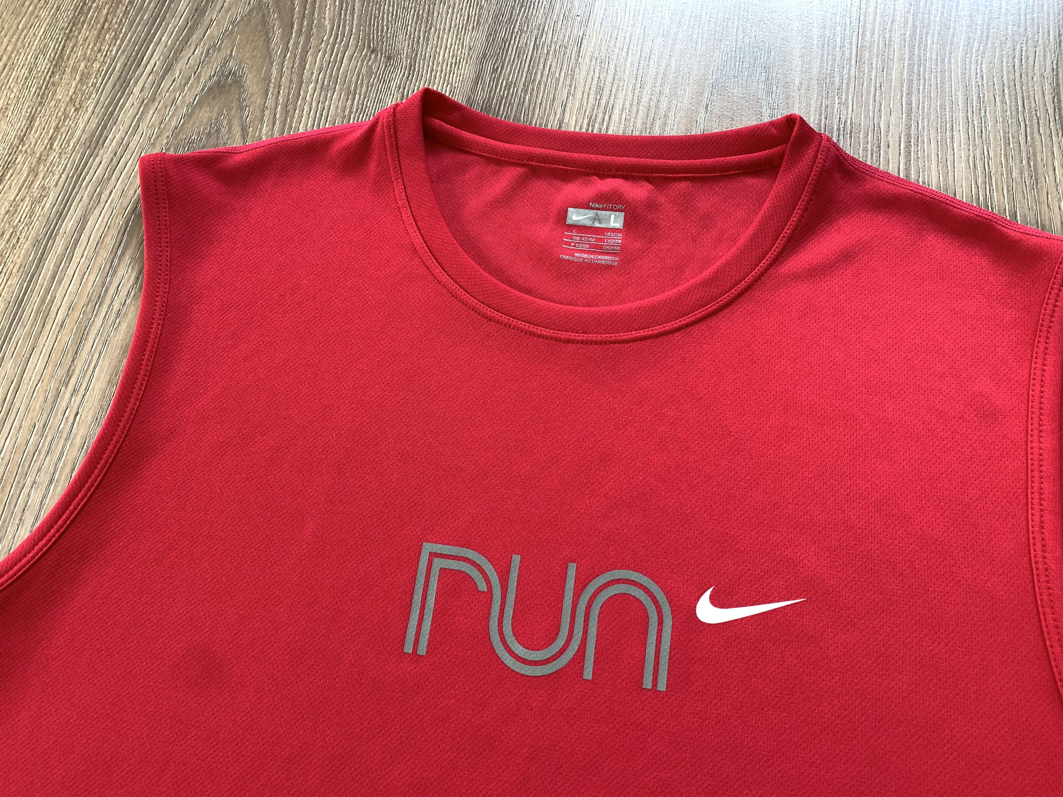 Nike × Vintage Nike Run Vintage Sleeveless T Shirt Size US L / EU 52-54 / 3 - 4 Thumbnail