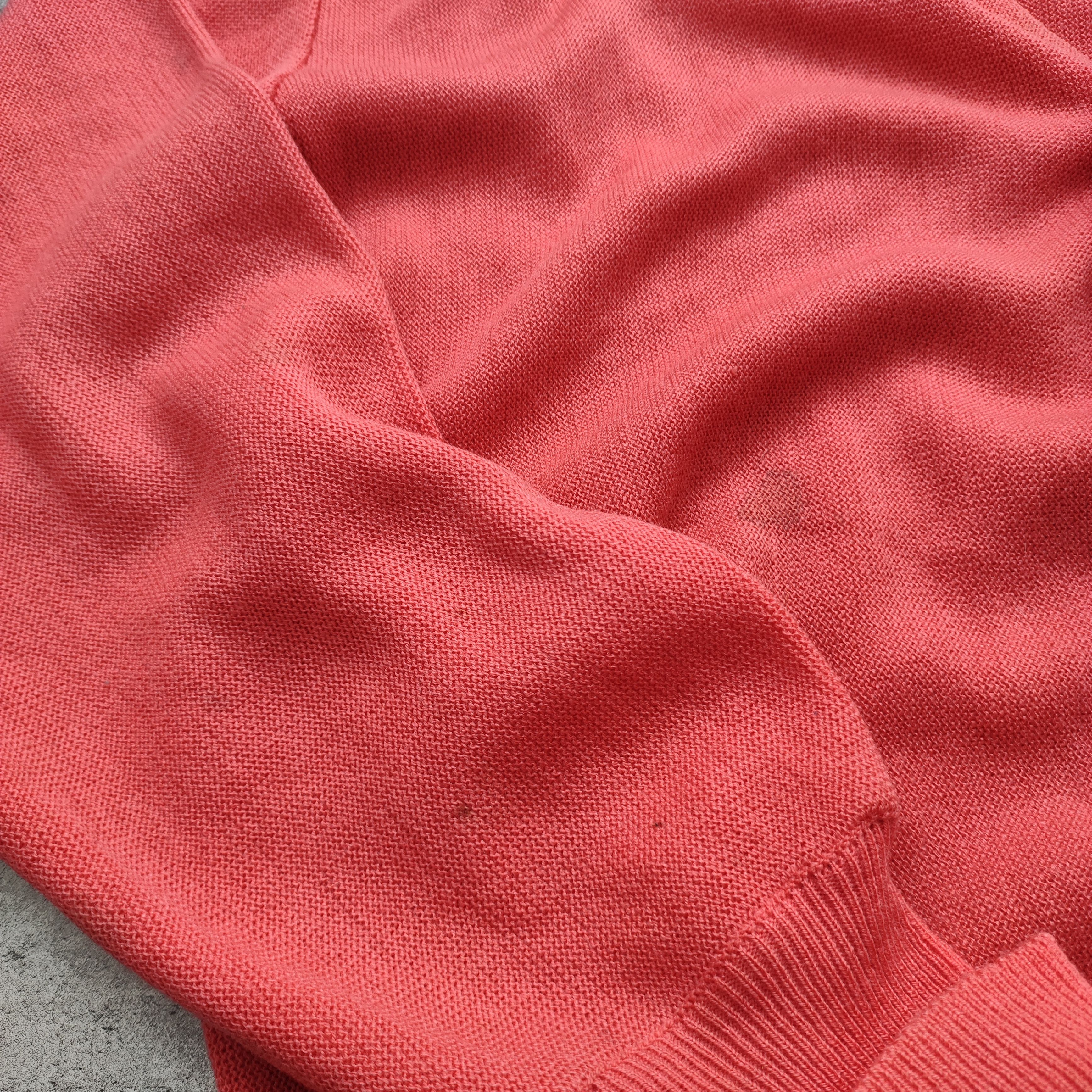 Lacoste × Vintage RARE OG 80s Lacoste France Pink Logo Cardigan Sweater Size US XL / EU 56 / 4 - 5 Thumbnail