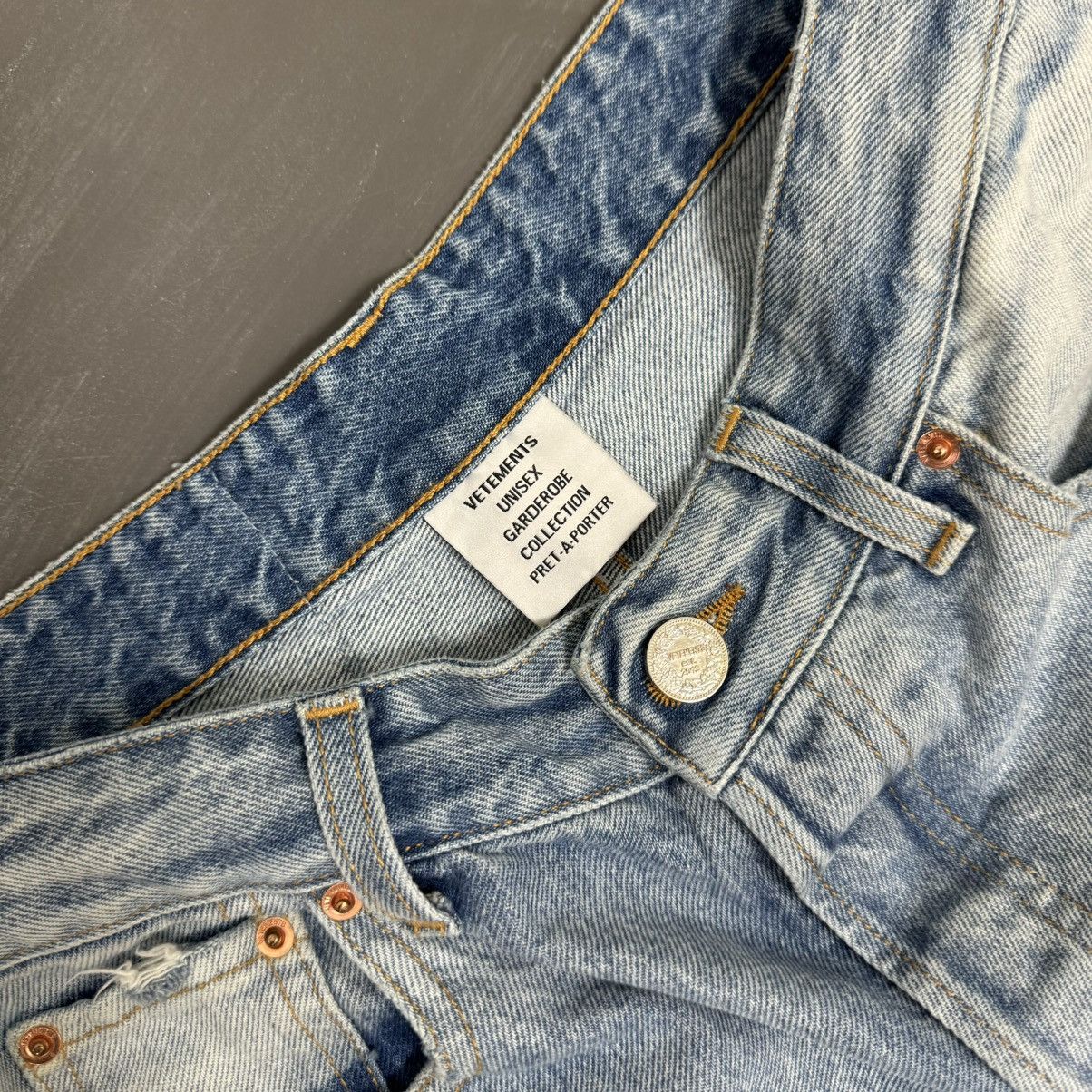 Designer × Vetements Vetements Distressed Flare Denum Size US 31 - 2 Thumbnail