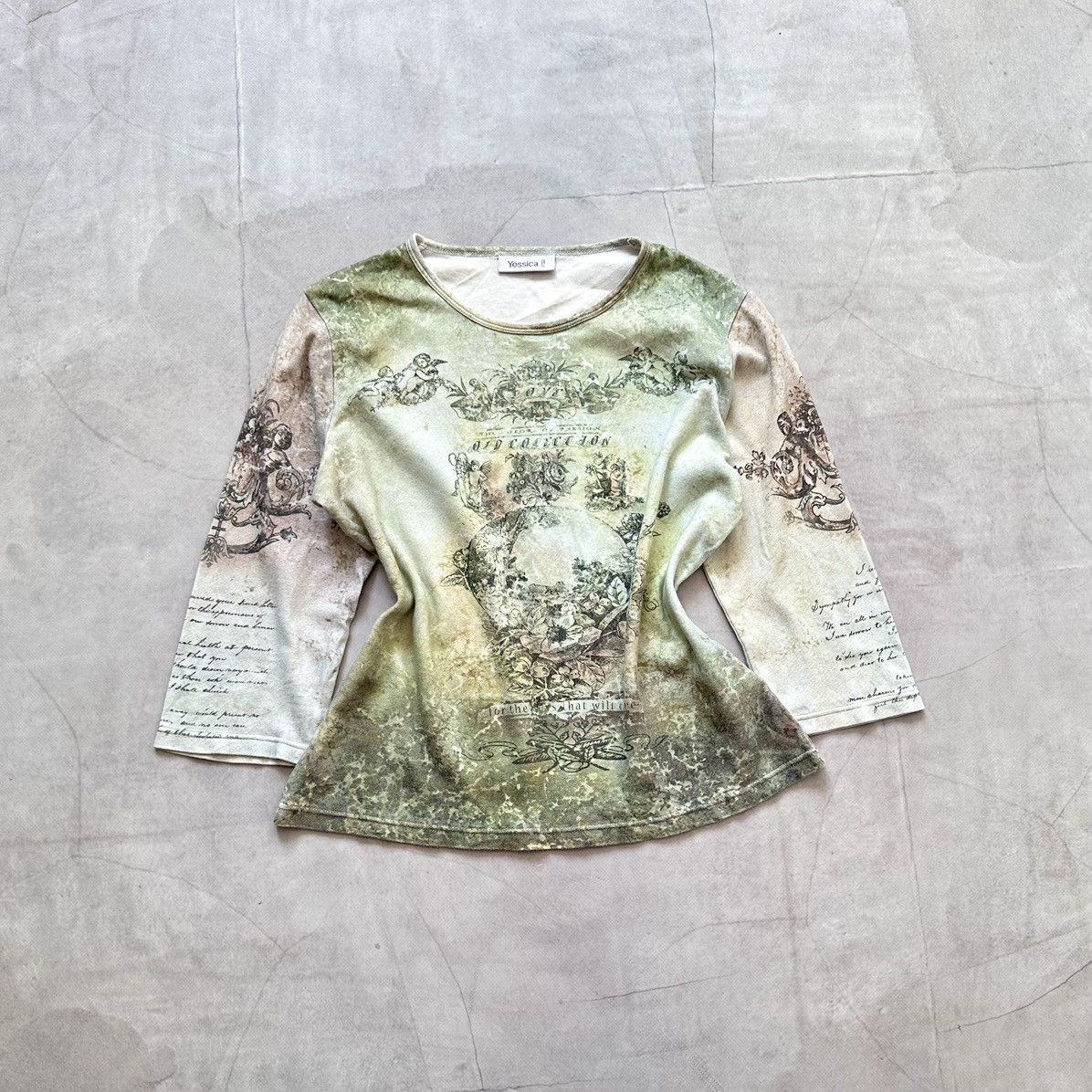 Hysteric Glamour 00s Bohemian 3/4 Sleeve T Shirt Jean Paul Gaultier Vibe Size M / US 6-8 / IT 42-44 - 1 Thumbnail