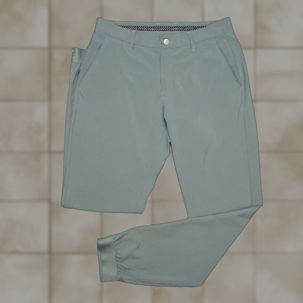 Primo Golf Pants Mens 30x30 Gray Performance Jogger Zip Ankle Stretch Golfing