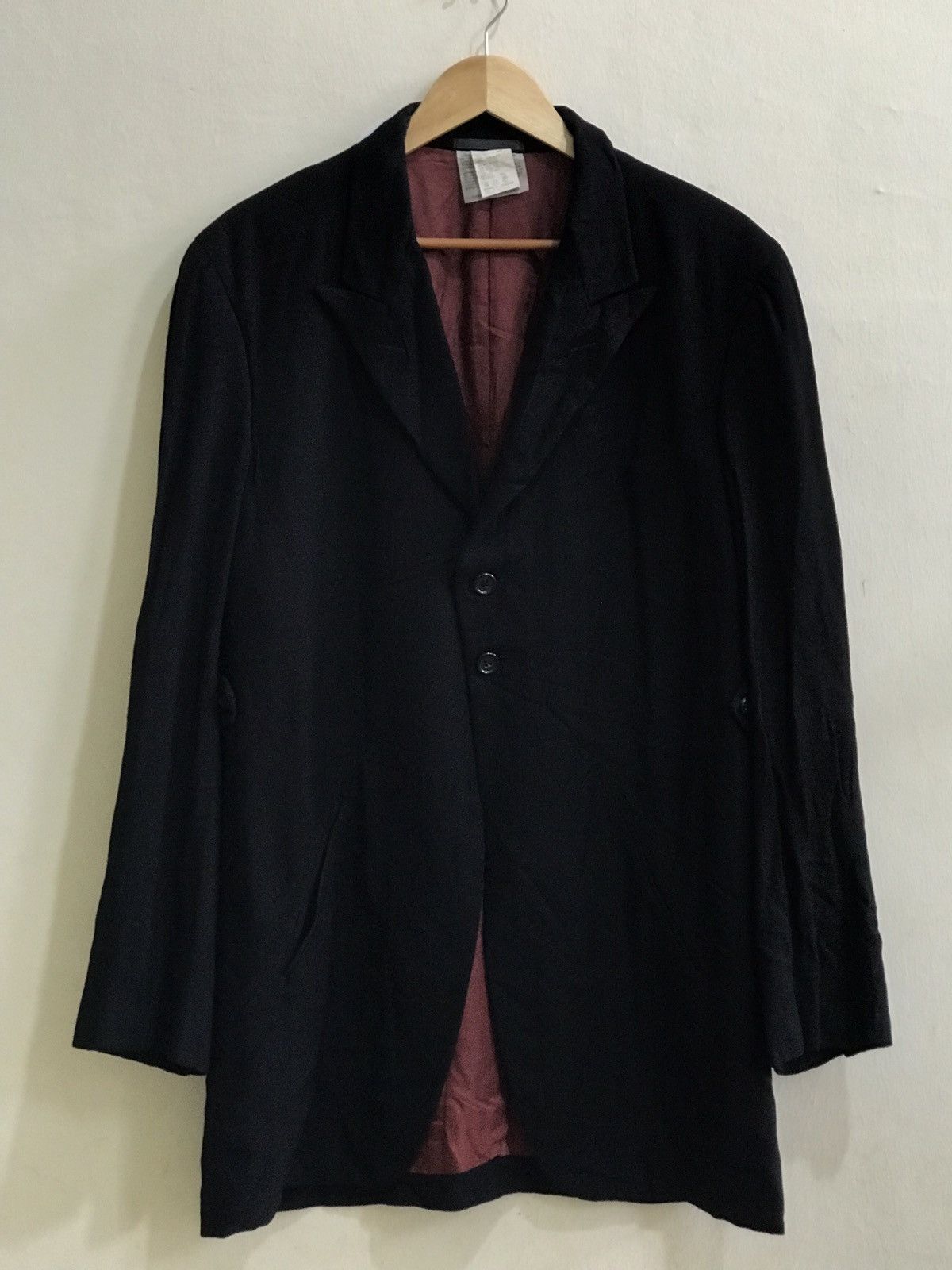 Comme des Garcons Homme Plus × Designer Rare Vintage 1992 Comme Des Garcons Homme Plus Long Jacket Size US S / EU 44-46 / 1 - 1 Thumbnail