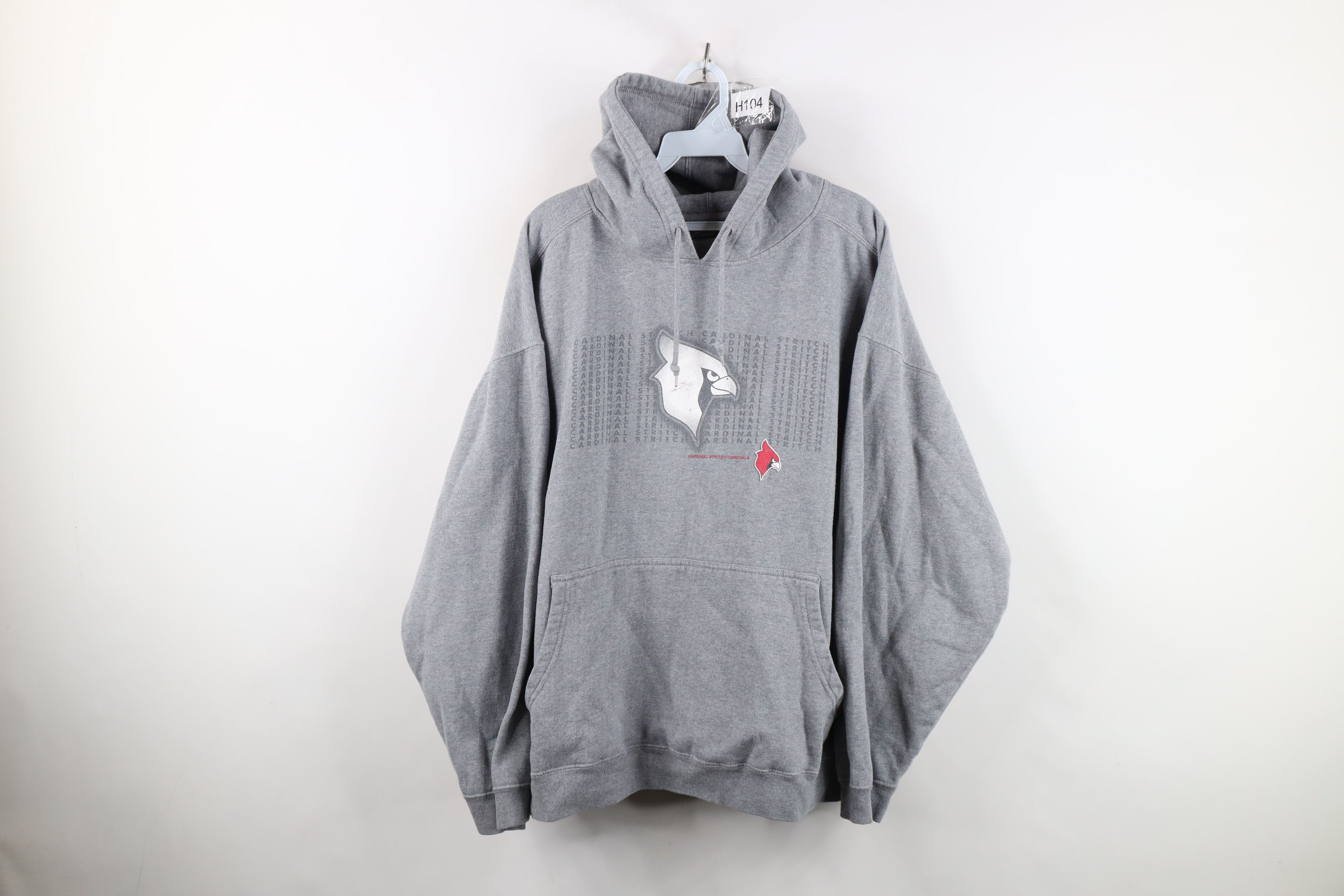 Vintage Vintage Cardinals Football Hoodie Sweatshirt Heather Gray Size US XXL / EU 58 / 5 - 1 Thumbnail