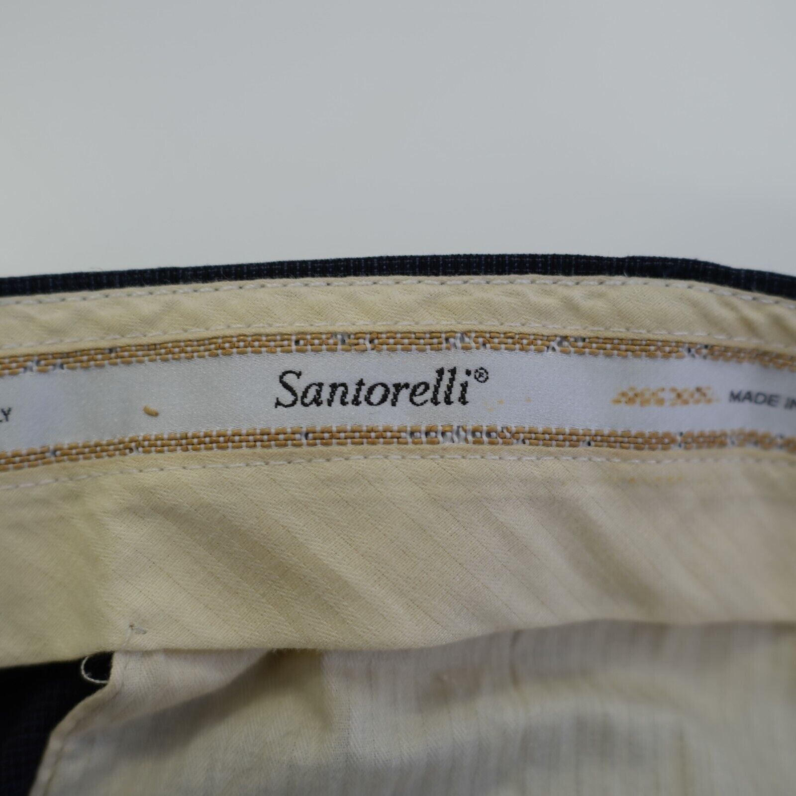 Santorelli Santorelli New Romeo Blue Wool Basketweave 40/29 Dress Pants Size 40R - 7 Thumbnail