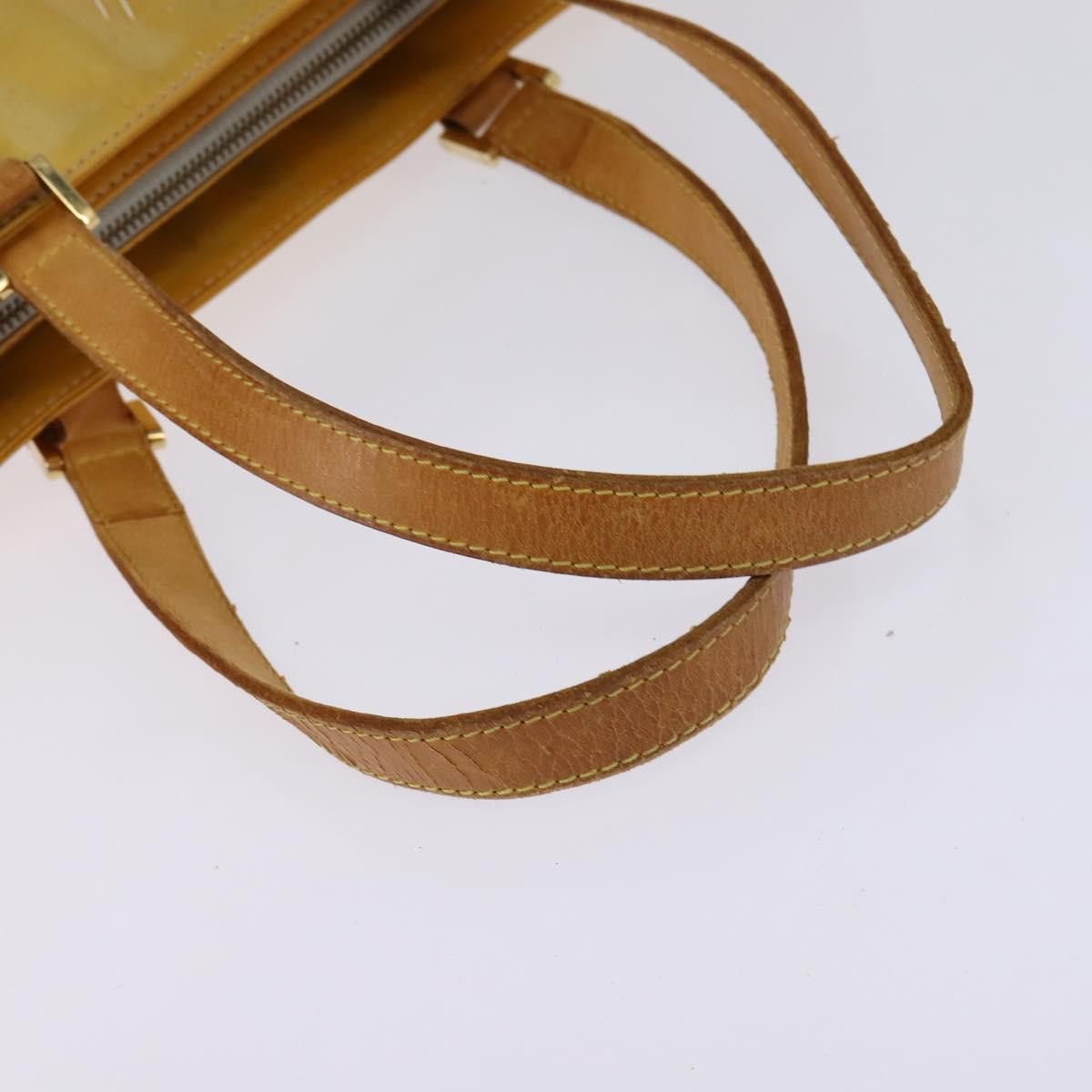 Louis Vuitton LOUIS VUITTON Monogram Vernis Columbus Tote Bag Gris M91028 Size ONE SIZE - 7 Thumbnail