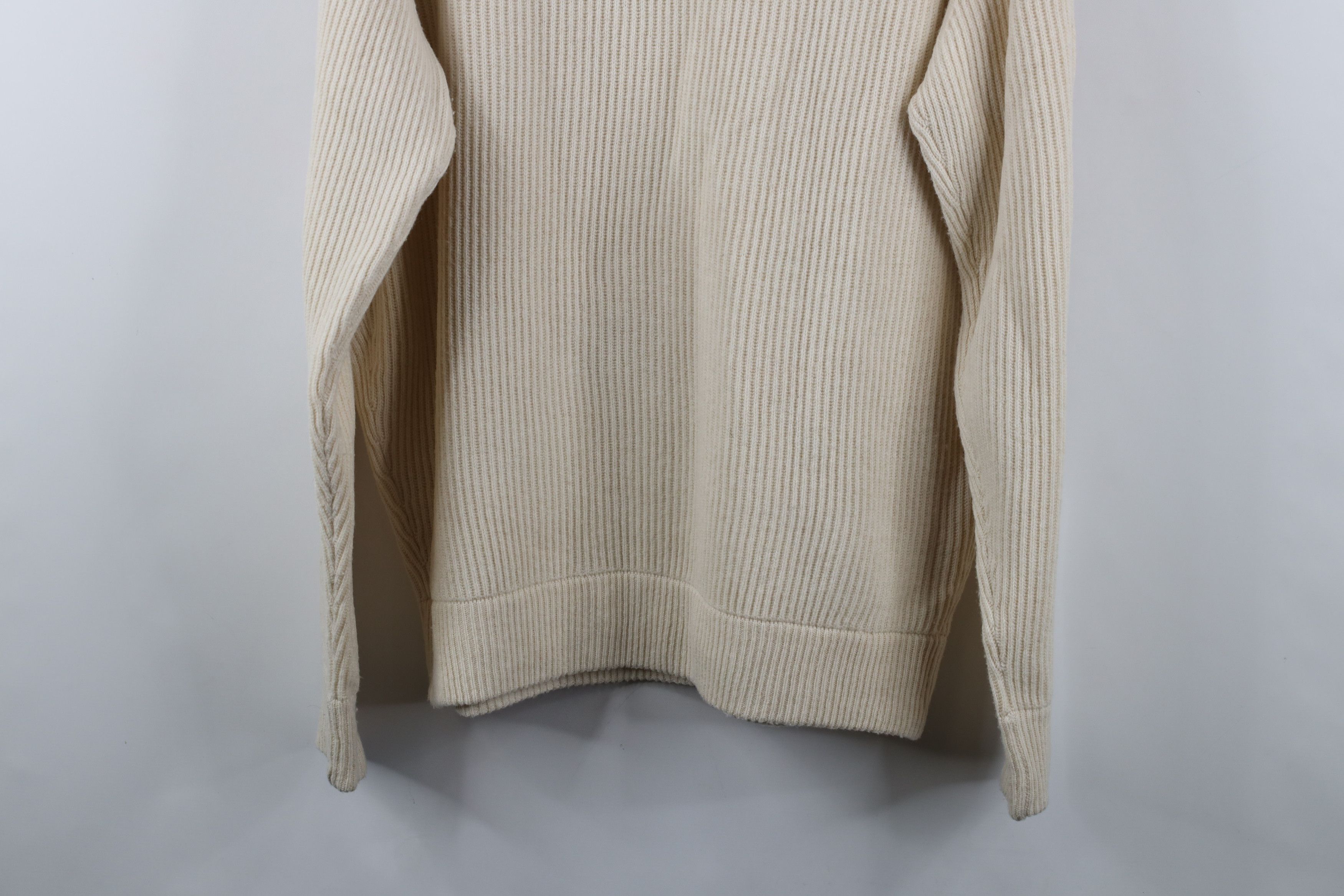 Peter Millar × Vintage Peter Millar Knit Yak Wool Cashmere Henley Sweater Cream Size US L / EU 52-54 / 3 - 12 Thumbnail