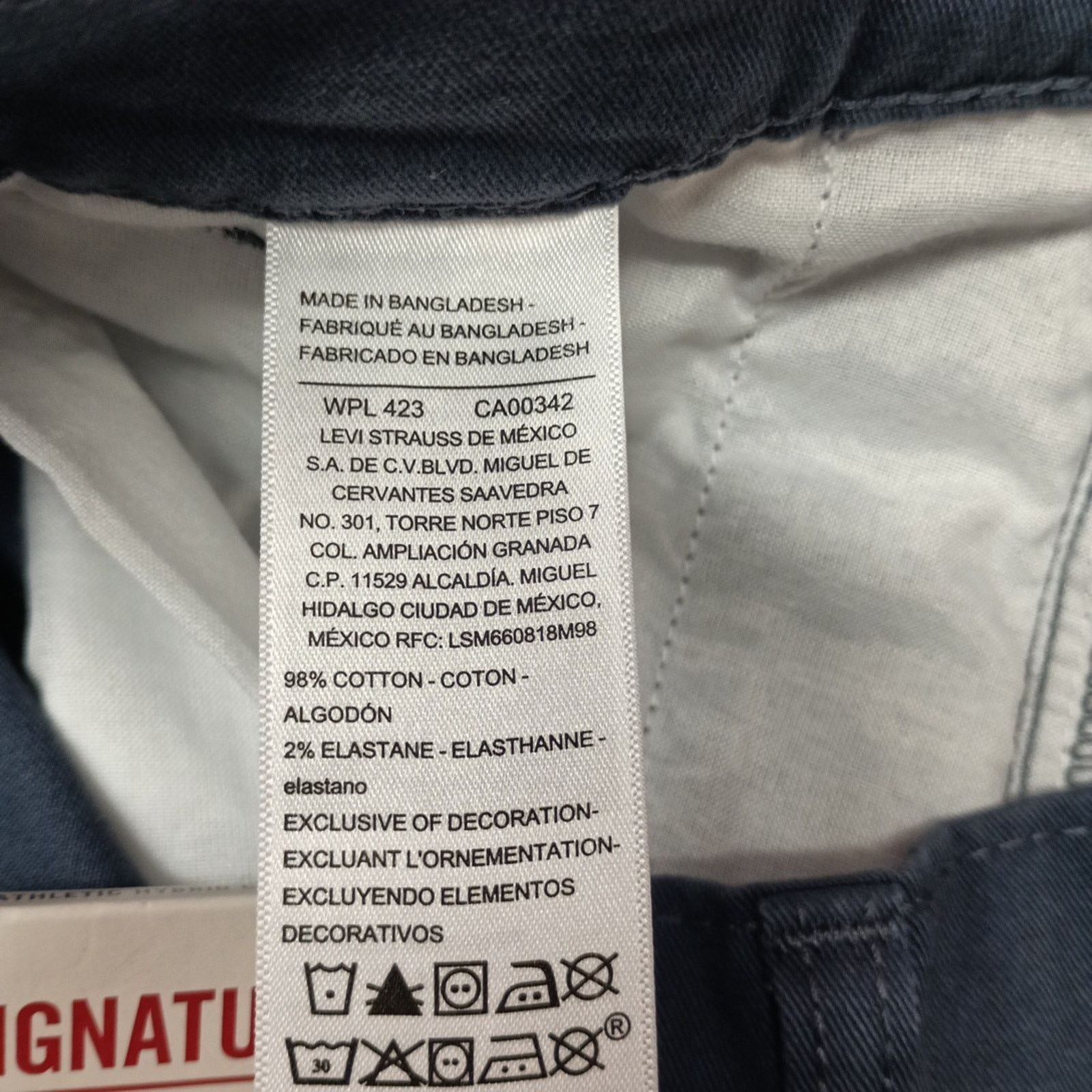 Levi's Signature By Levi Strauss Chino Pants Men's Size 36x32 Blue Size US 36 / EU 52 - 5 Thumbnail