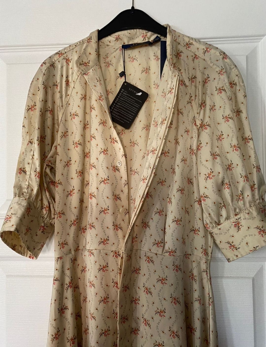 Polo Ralph Lauren Polo Ralph Lauren Floral Satin Dress Size S / US 4 / IT 40 - 1 Thumbnail