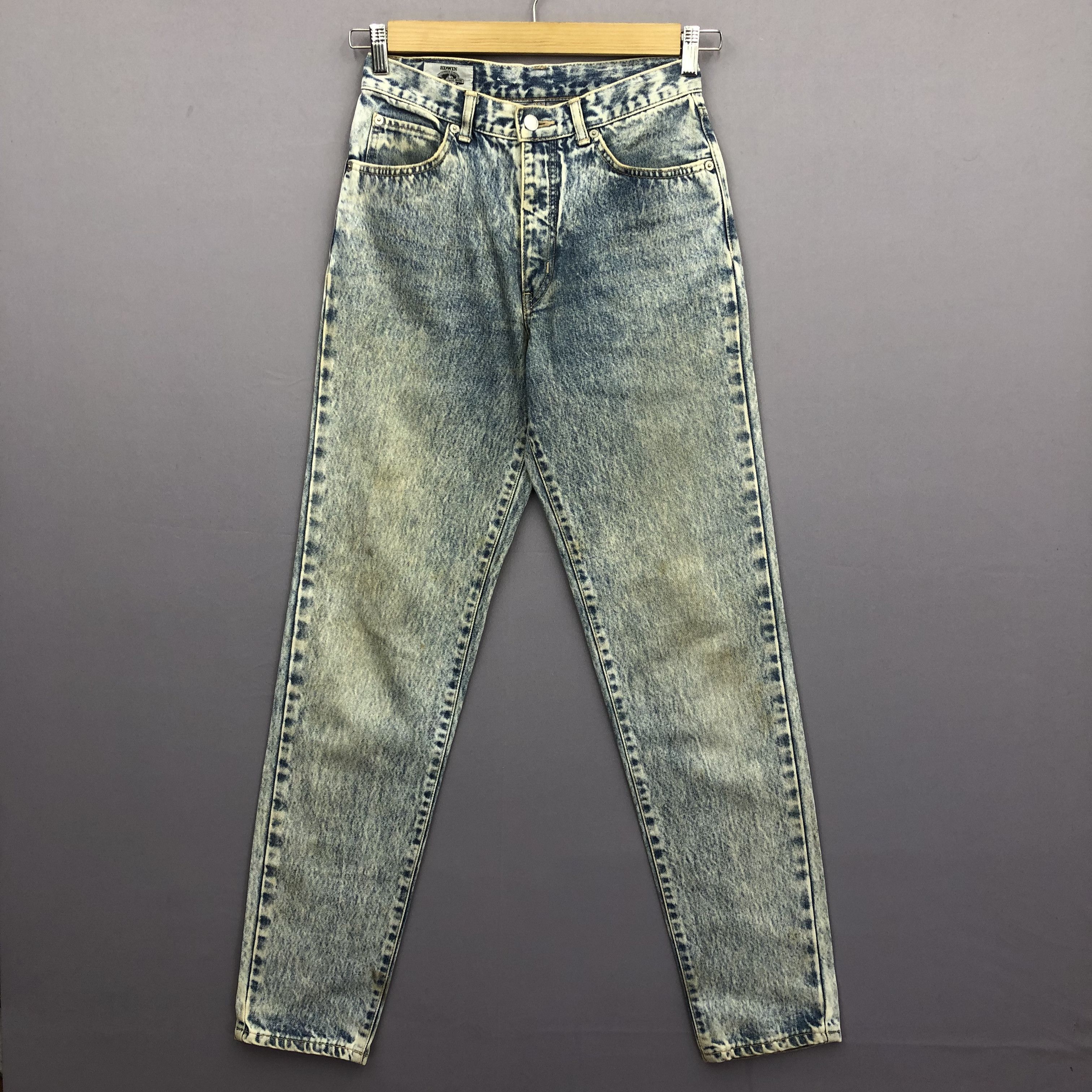 Edwin Vintage 90s Edwin Acid Wash Jeans Japanese Grunge Denim Size 26" / US 2 / IT 38 - 1 Thumbnail