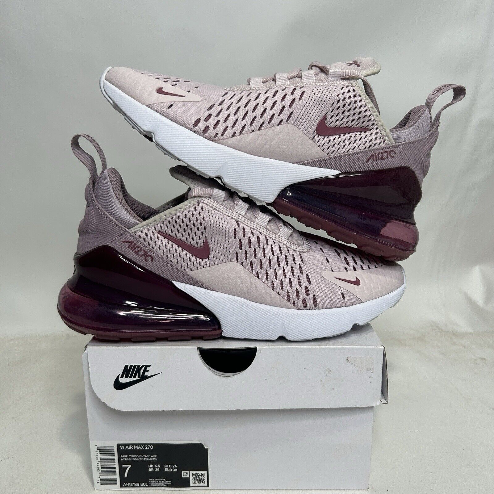 Nike Nike Shoes Air Max 270 WMNS “Barely Rose Pink” 2024 Size US 7 / IT 37 - 1 Thumbnail