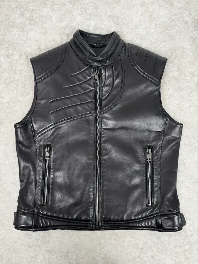 Gucci FW2000 Gucci Tornado Storm Padded Leather Vest by Tom Ford Size US S / EU 44-46 / 1 - 1 Thumbnail