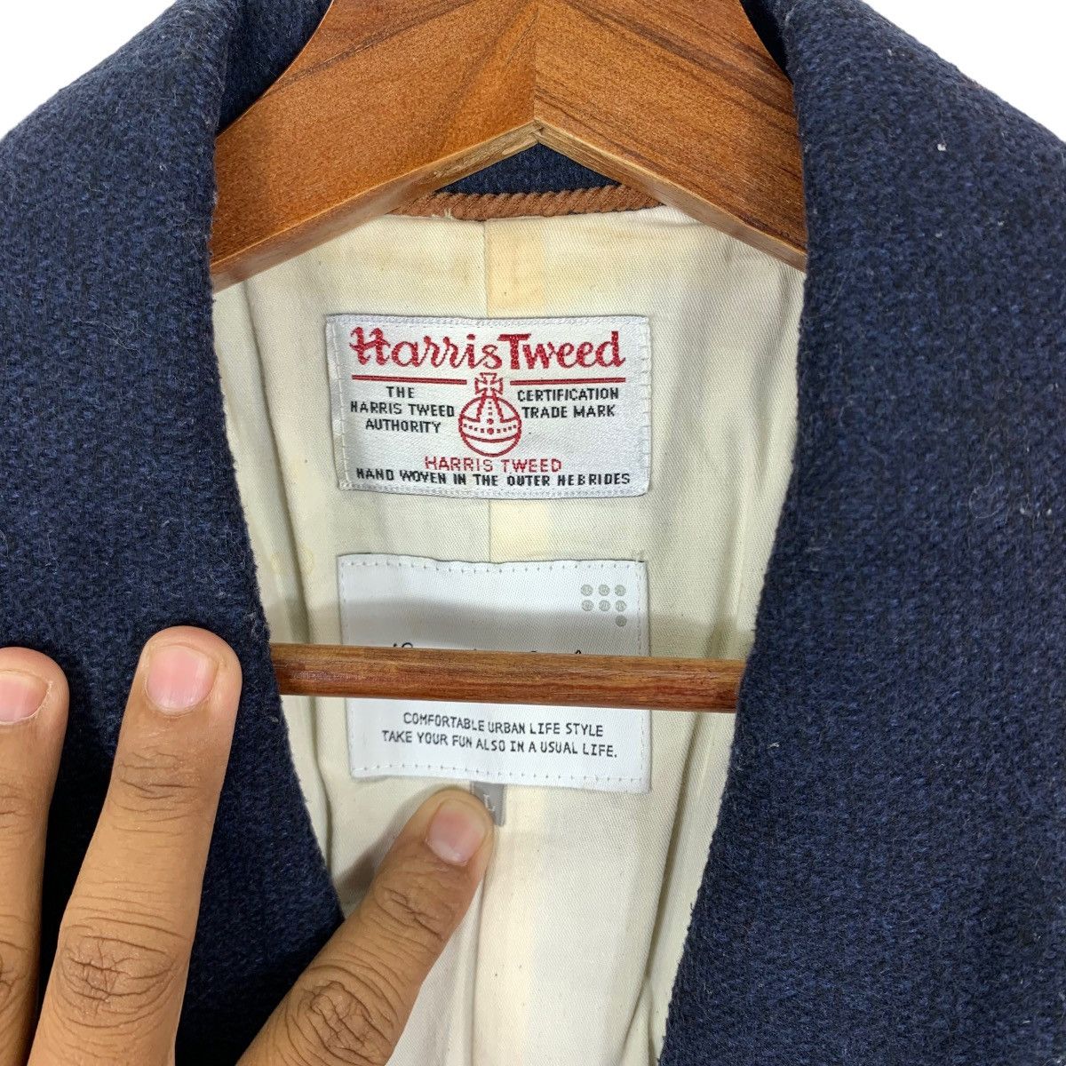 Harris Tweed HARRIS TWEED SEVENDAY SUNDAYS LONG COAT JACKET Size L / US 10 / IT 46 - 5 Thumbnail