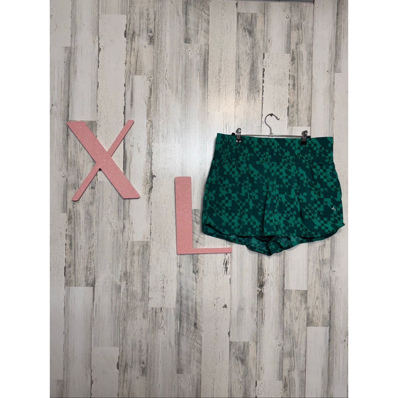 Other JoyLab Green Geometric Active Shorts Women’s XL High Waist W Size 38" / US 16 / IT 52 - 1 Thumbnail