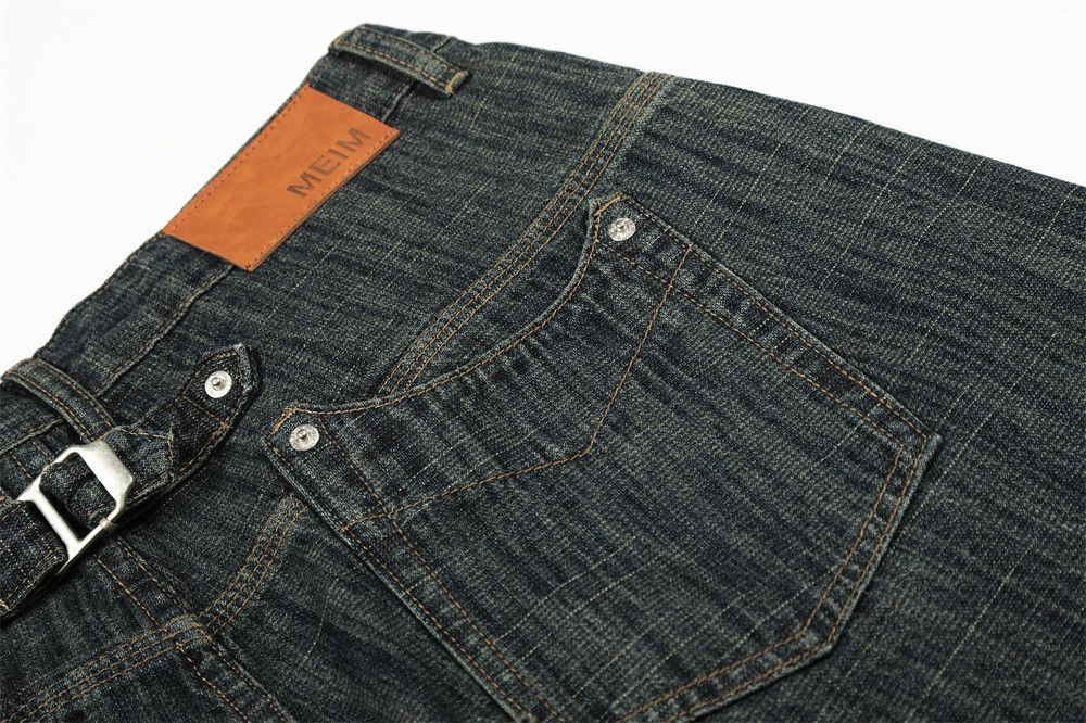 Vintage Men's vintage loose wide-leg striped straight jeans y2k Size US 32 / EU 48 - 6 Thumbnail
