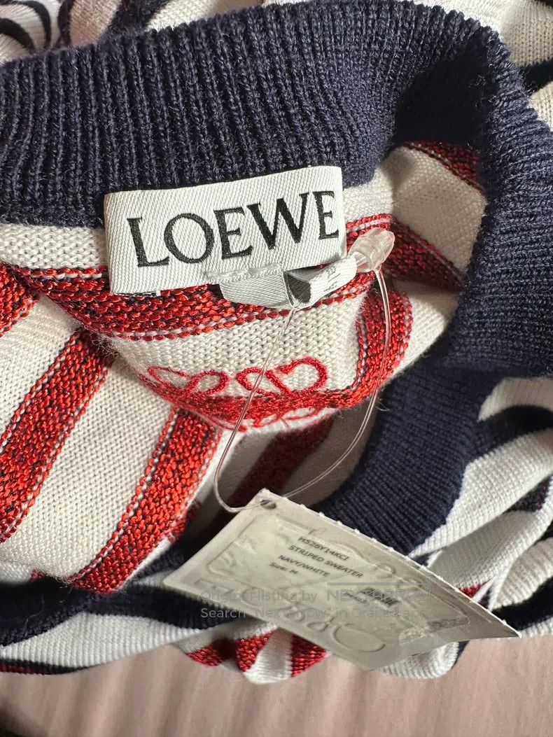 Loewe Loewe Classic Logo Striped Knit Sweater Size M / US 6-8 / IT 42-44 - 4 Thumbnail
