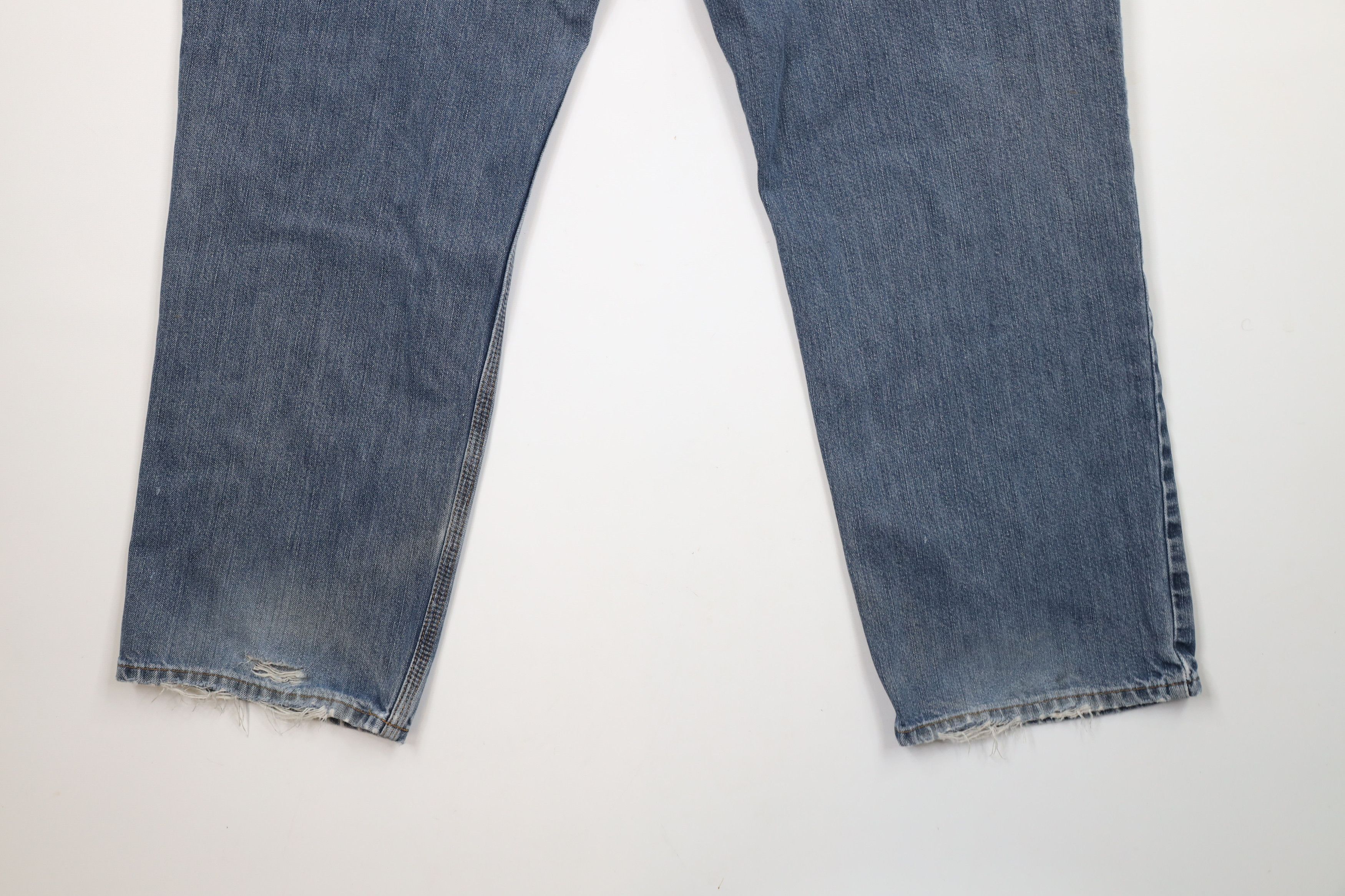 Carhartt × Vintage Vintage Carhartt Distressed Relaxed Fit Denim Jeans Blue Size US 40 / EU 56 - 14 Thumbnail