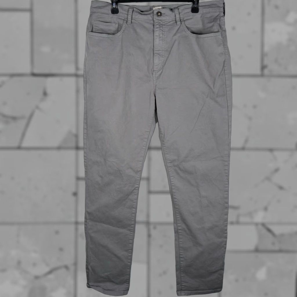 Flint And Tinder Flint And Tinder Pants Tapered Fit Gray Casual Mens 36x32 Chino Size US 36 / EU 52 - 1 Thumbnail