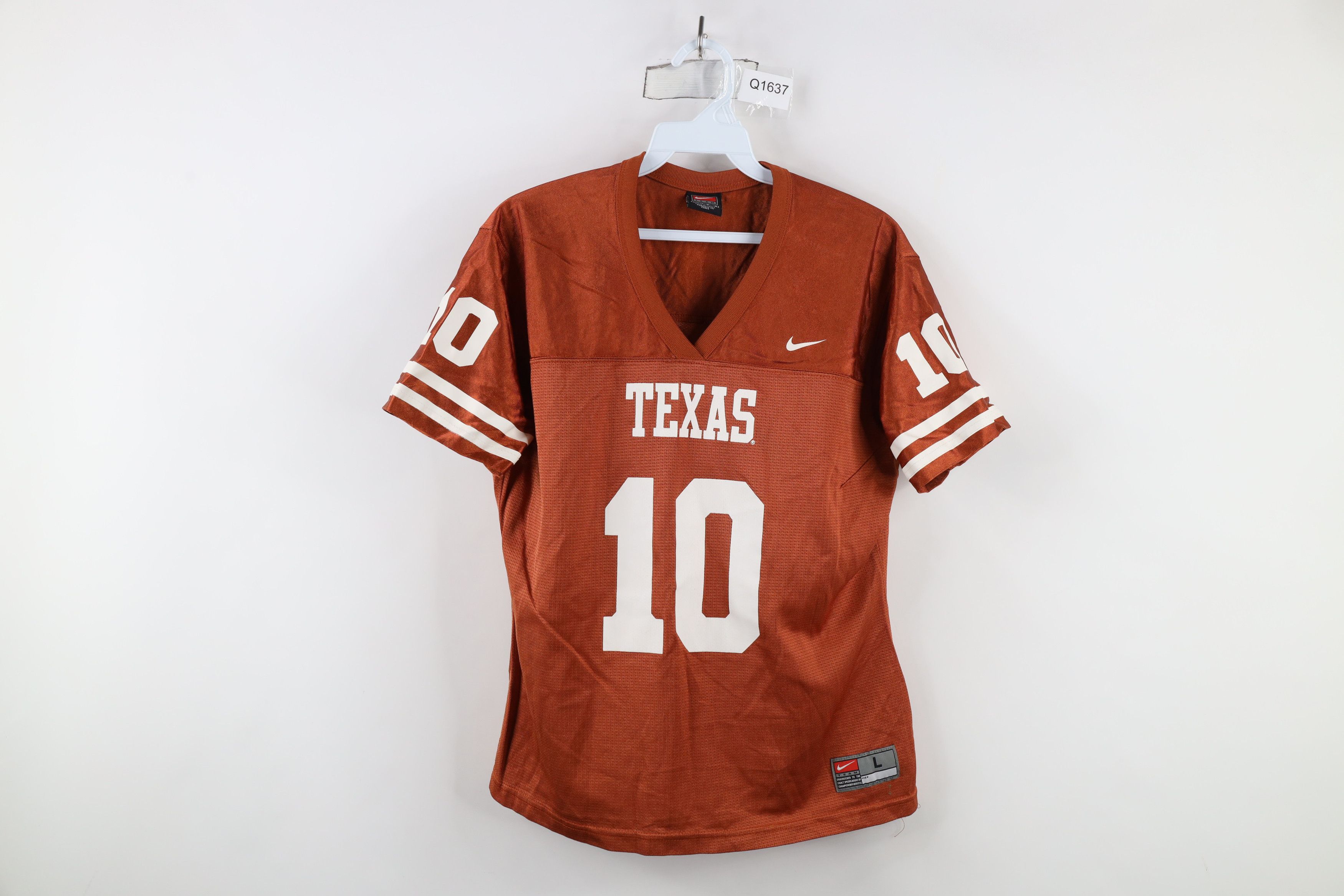 Nike × Vintage Vintage Y2K Nike University of Texas Football Jersey #10 Size L / US 10 / IT 46 - 1 Thumbnail