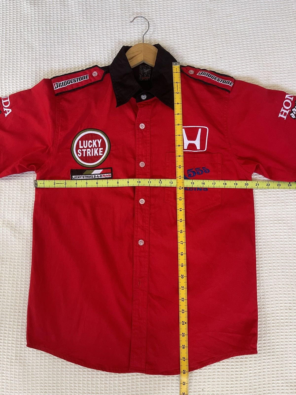 Rare🔥Vintage HONDA LUCKY STRIKE Button Shirt