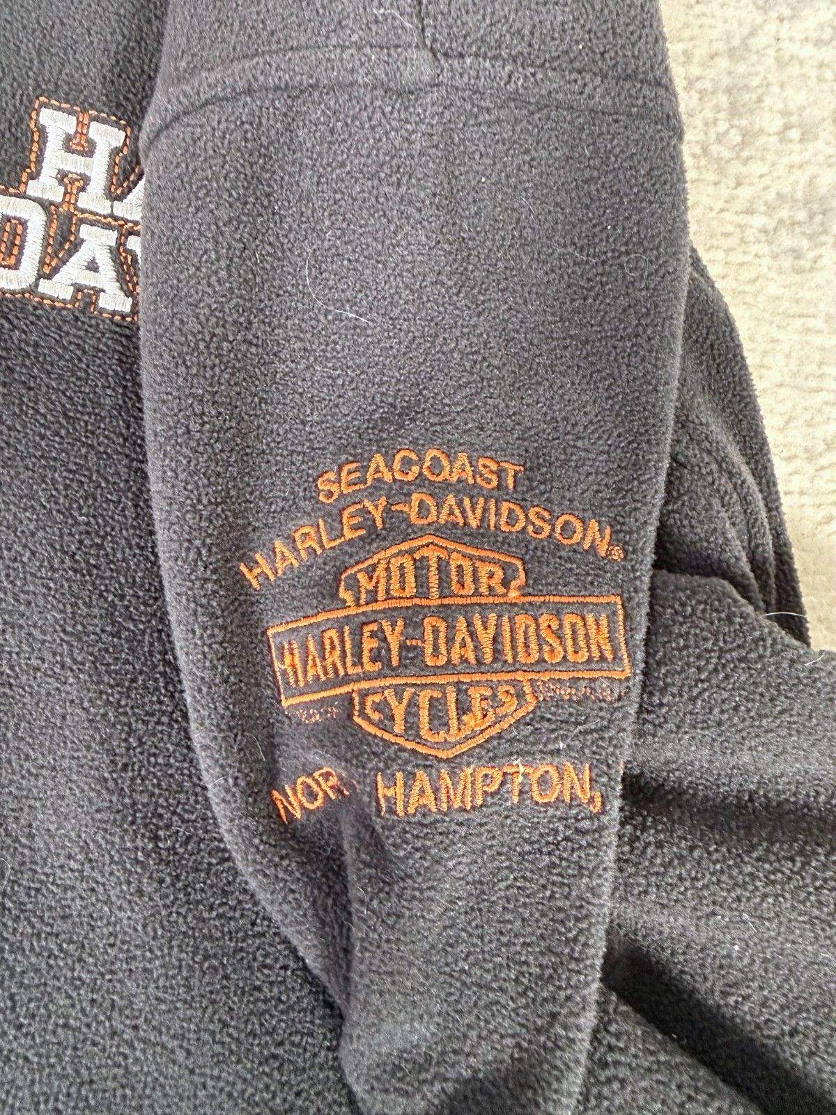 Harley Davidson Y2K Harley Davidson Full Zip Embroidered Fleece Vest Size US XXL / EU 58 / 5 - 6 Thumbnail