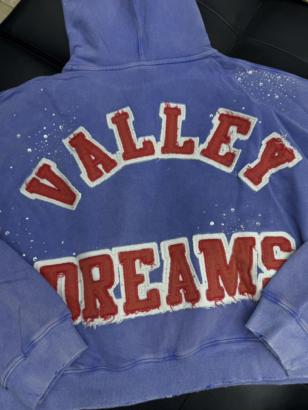Vale Valley Hoodie Stone Zip Up Blue Crystals Size XXL (NEW) Size US XXL / EU 58 / 5 - 10 Thumbnail