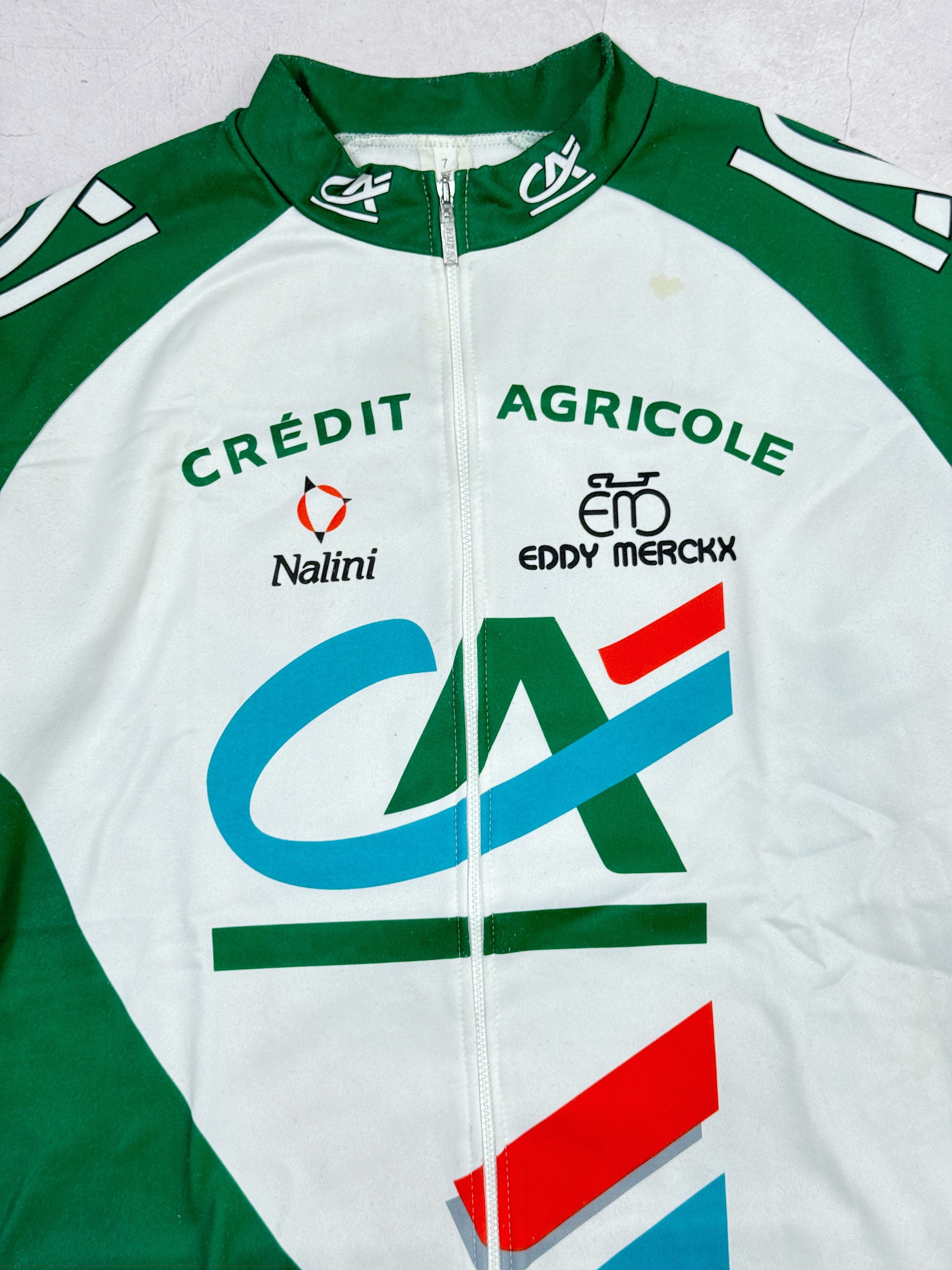 Vintage Vintage Nalini Cycling Jersey Eddy Merckx Credit Agricole LS Size US XL / EU 56 / 4 - 3 Thumbnail