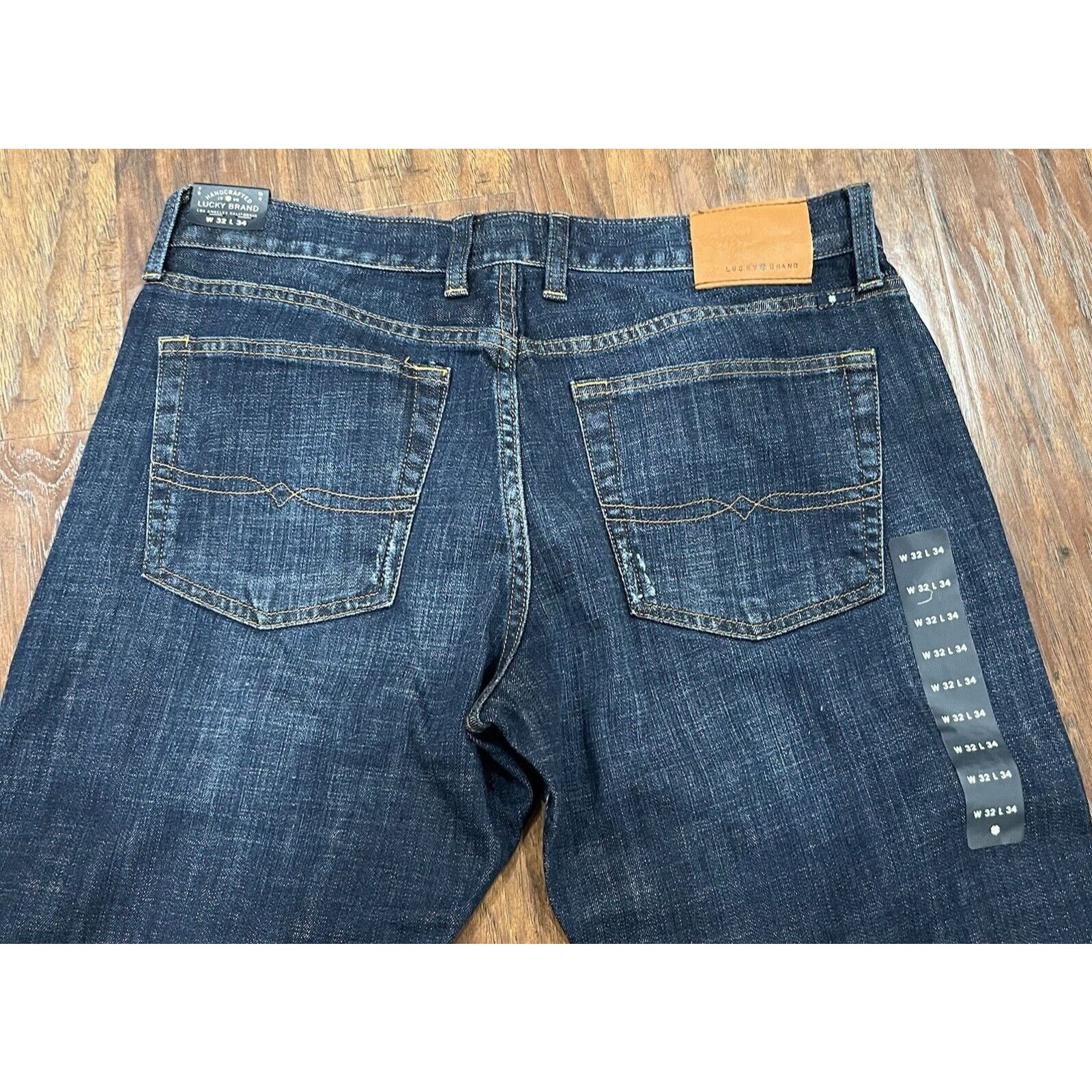 Lucky Brand Men Lucky Brand 455 Relaxed Boot Cut Size 32/34 Dark Wash Size US 32 / EU 48 - 8 Thumbnail