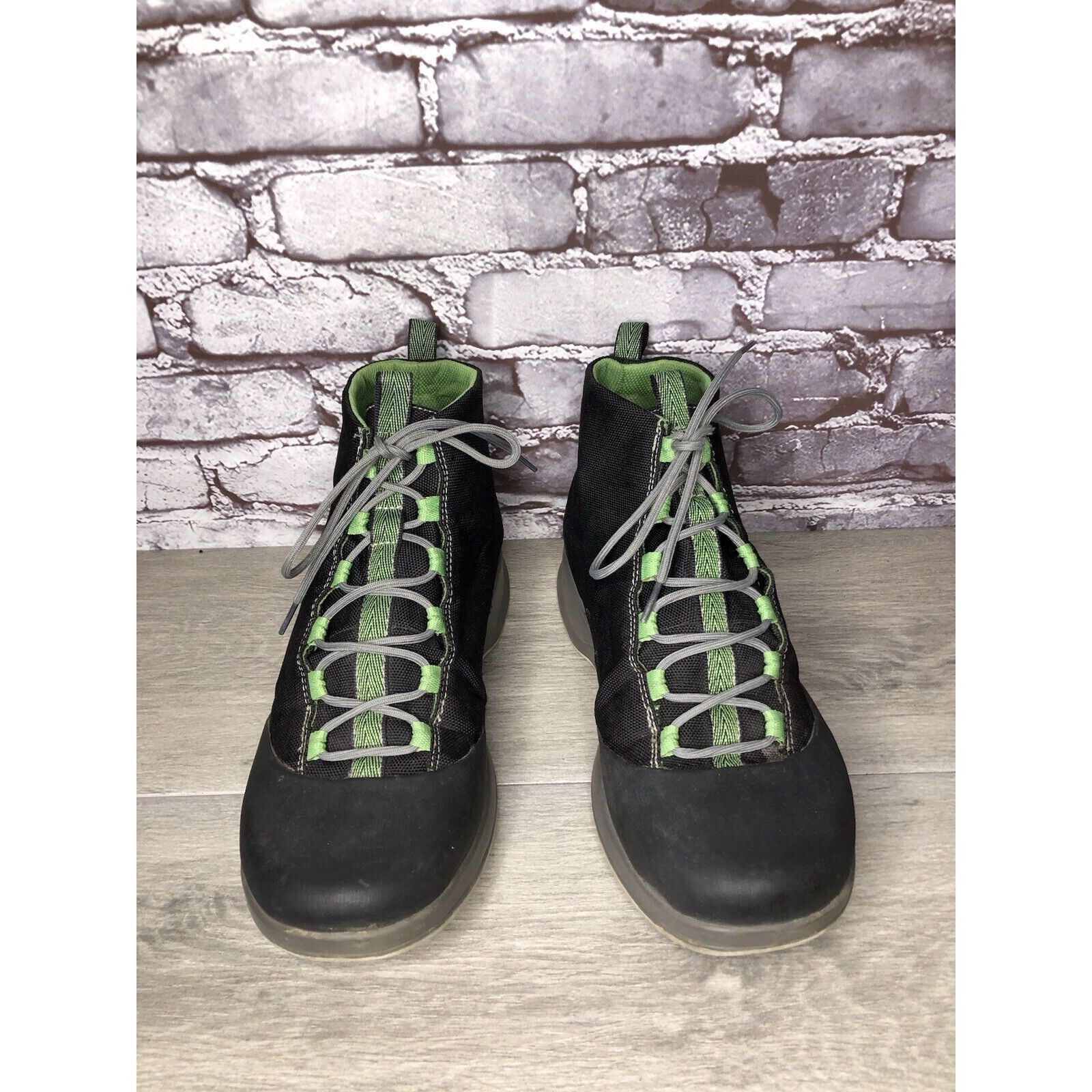 Chaco Chaco Tedinho Bulloo Black Canvas Green Lace Up Hiking Boots Size US 11 / EU 44 - 2 Thumbnail