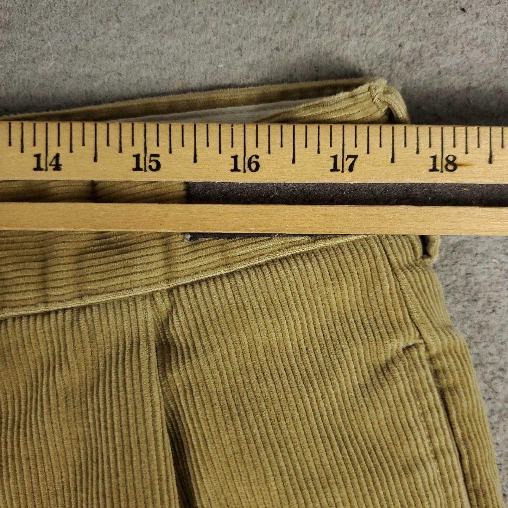 Ralph Lauren Ralph Lauren Chino Pants Mens 36x34 Beige Corduroy Pleated Straight Regular Fit Size US 36 / EU 52 - 3 Thumbnail