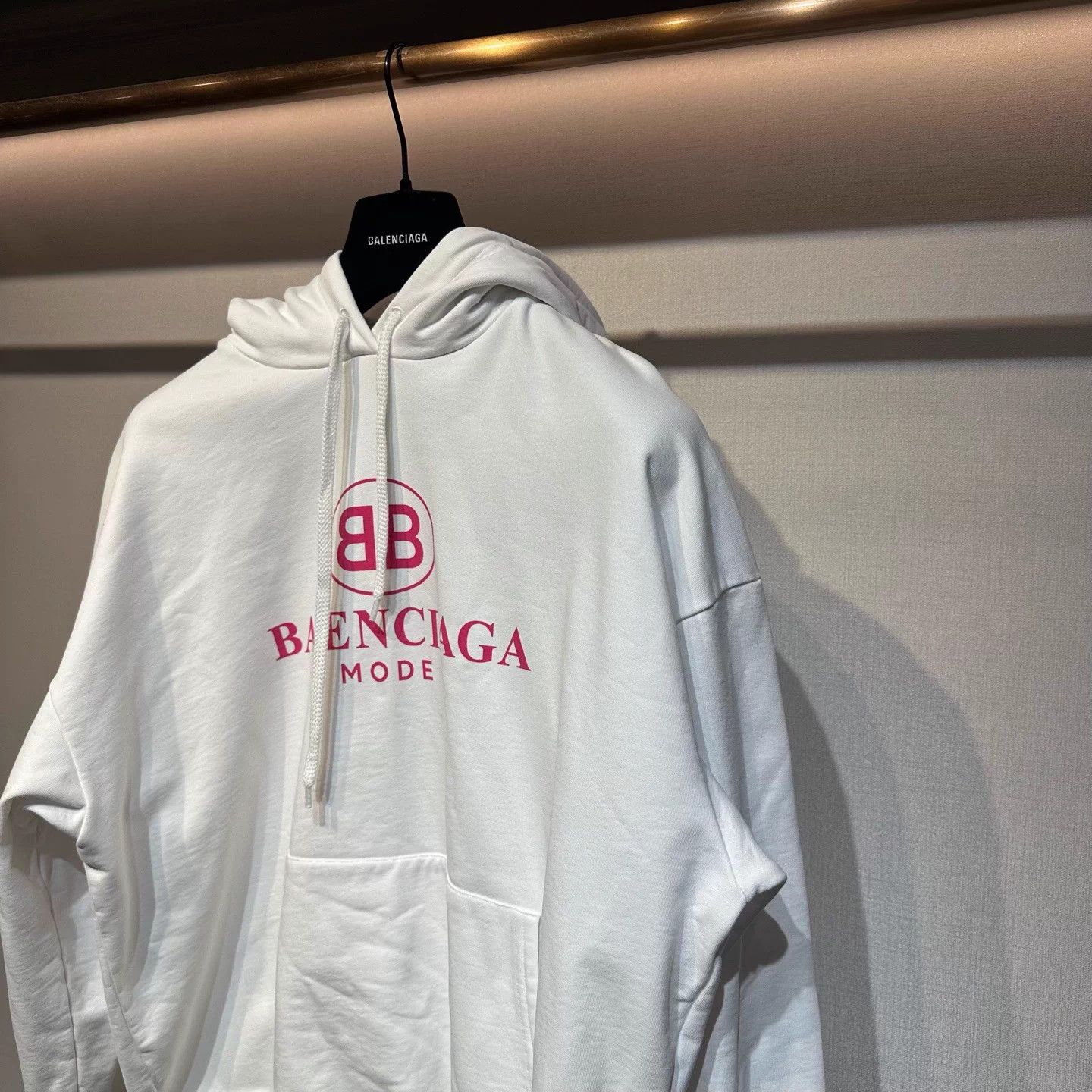 Balenciaga Balenciaga White & Pink BB Hoodie XS New Size US XS / EU 42 / 0 - 3 Thumbnail