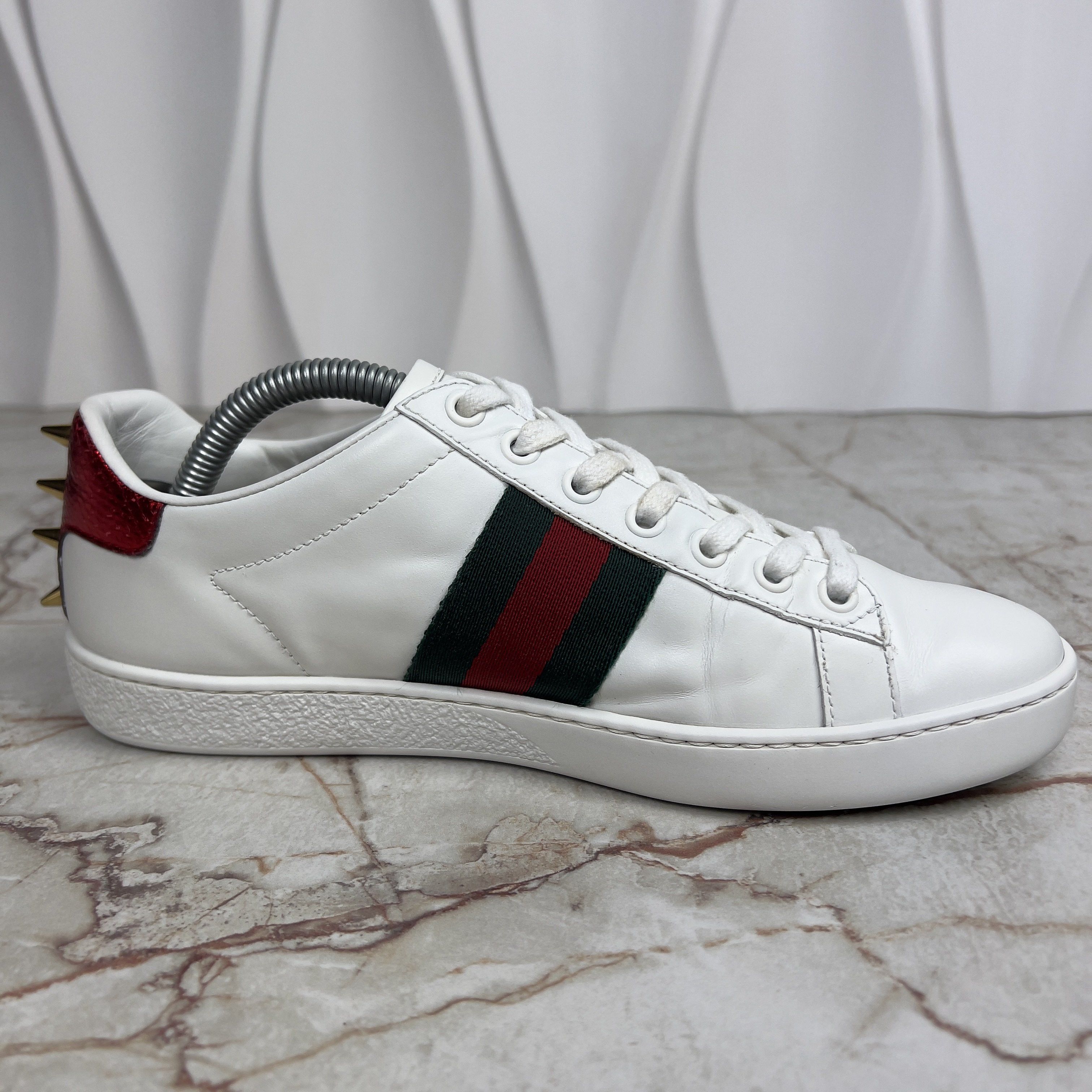 Gucci Ace Stud Sneakers Rockstuds Pearls Leather Size US 5.5 / IT 35.5 - 6 Thumbnail