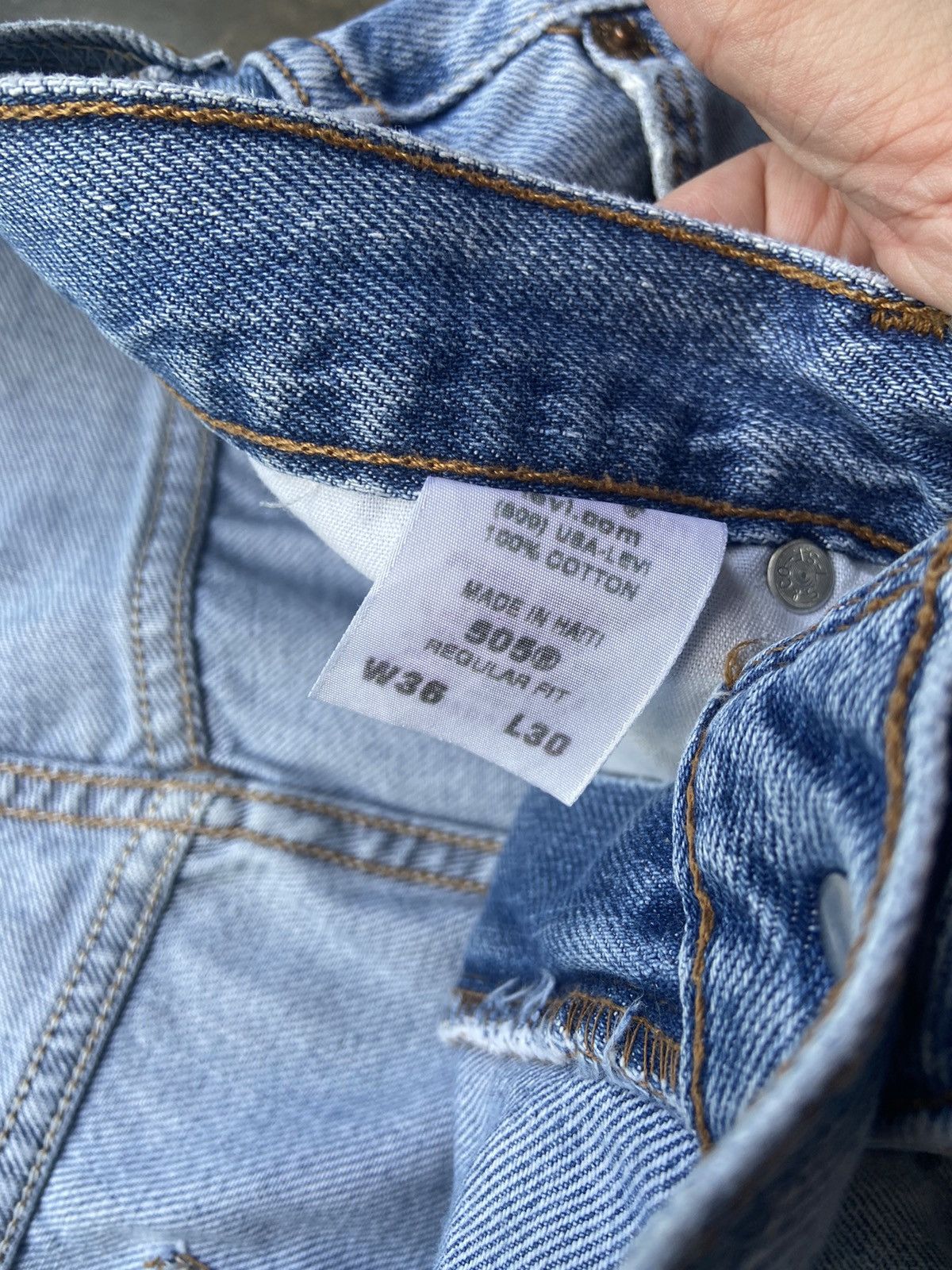 Levi's × Vintage Vintage Y2K Nicely Faded Levis 505 Blue Jeans 36x30 Size US 36 / EU 52 - 3 Thumbnail