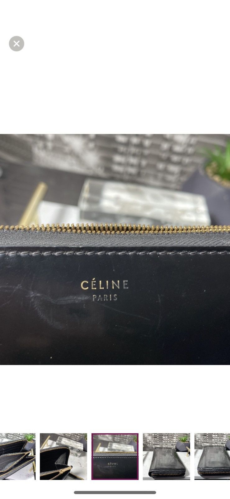 Celine Authentic CELINE Patent Leather Zippy Wallet Size ONE SIZE - 8 Thumbnail