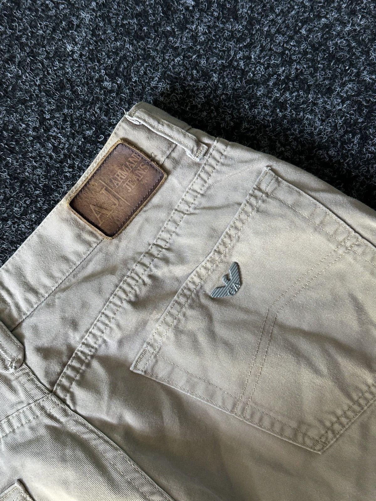 Armani × Vintage 🤎Vintage 00s Armani Jeans Italy denim pants RARE Size US 34 / EU 50 - 10 Thumbnail